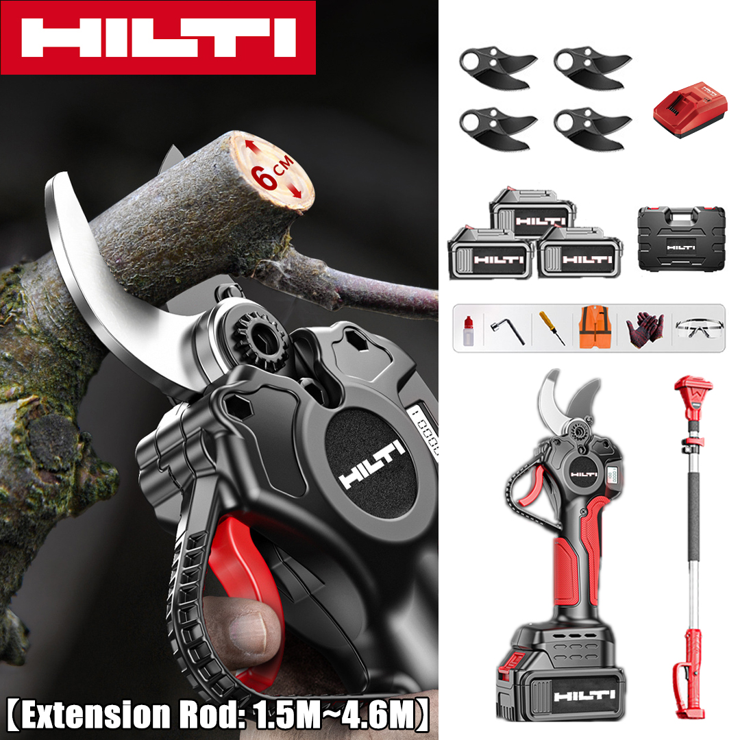 HILTI 15000W kefe nélküli motoros lítium akkumulátoros teleszkópos metszőolló