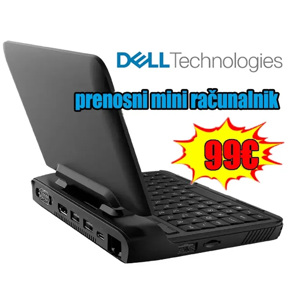 Posledný deň predaja! Mini notebook Dell