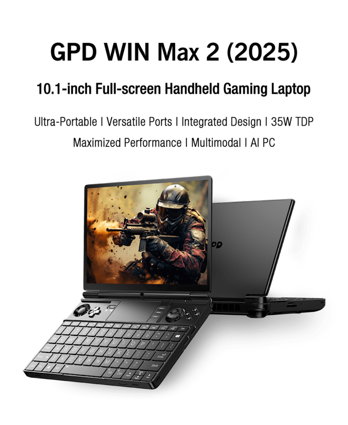 GPD WIN Max 2 2025 AI 9 HX 370 computer portabil pentru jocuri