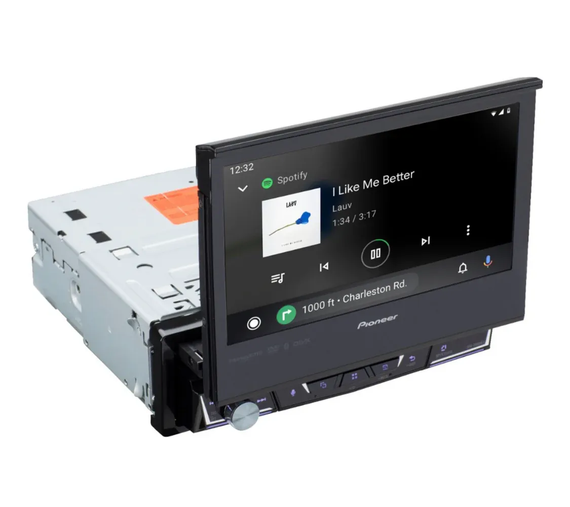 Pioneer CarPlay/Android-Auto/DVD Car 1Din vysúvateľný hostiteľ obrazovky