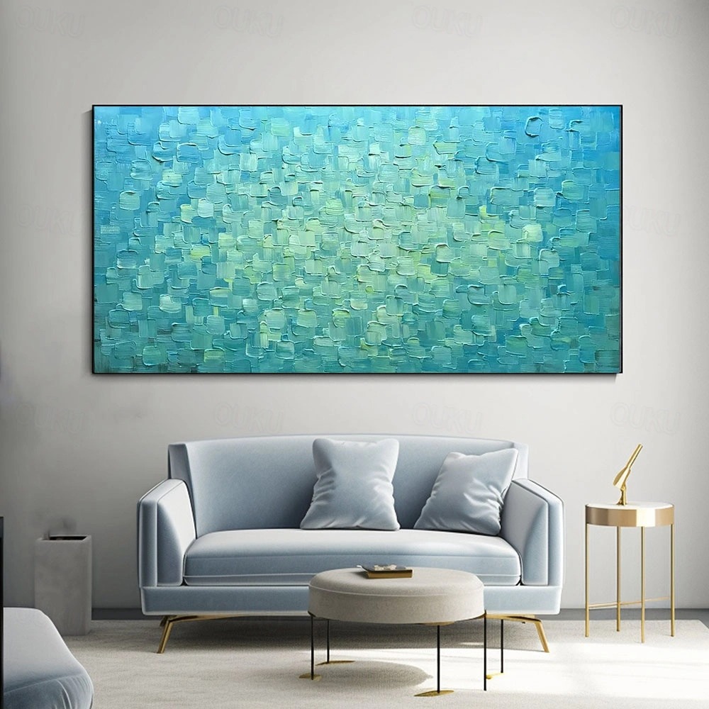 Textured Turquoise Ocean Art