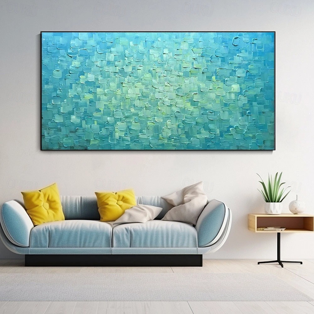 Textured Turquoise Ocean Art