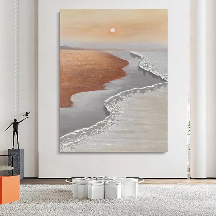 Golden Sunset on the Waves