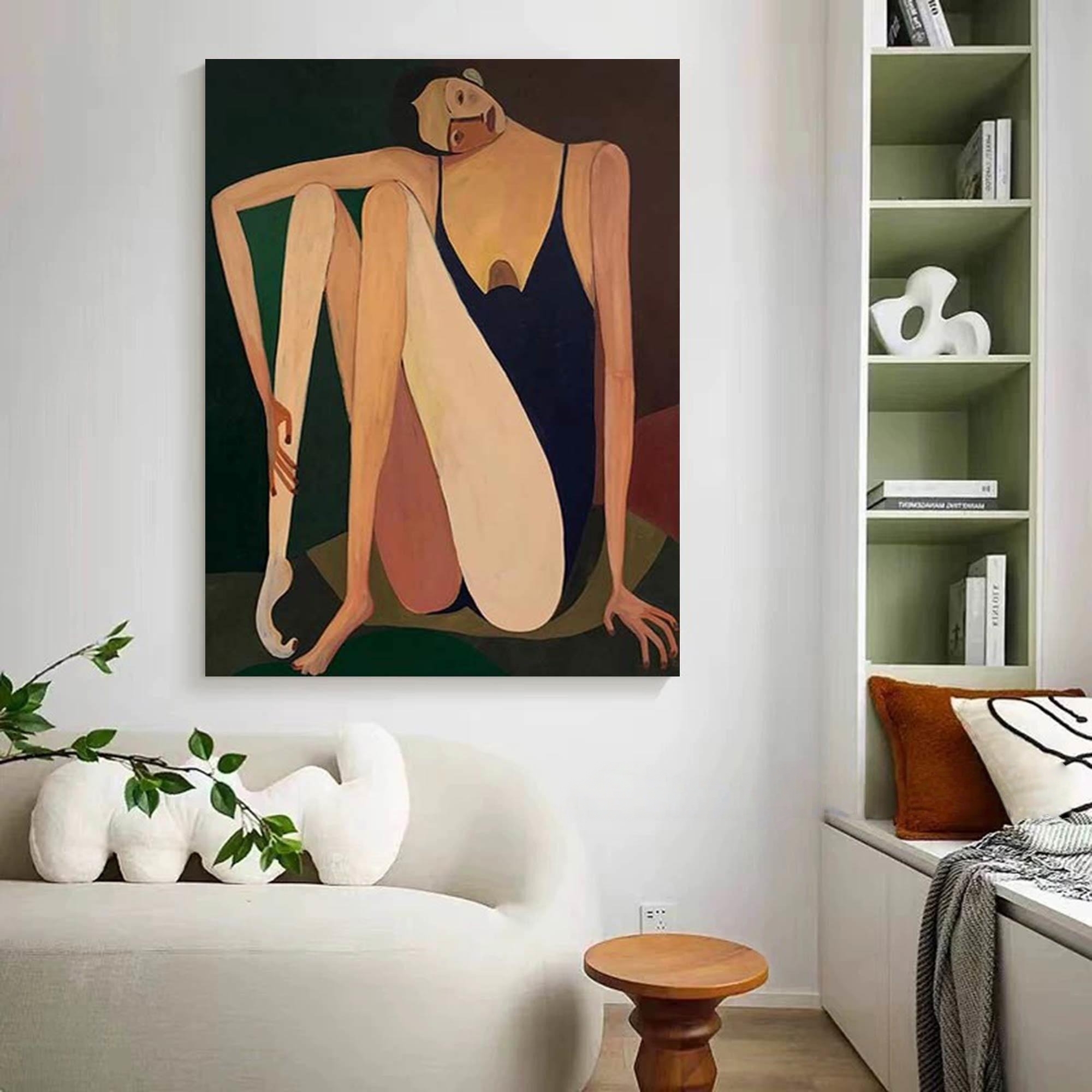 Melancholic Reverie - Solo Seated Figure