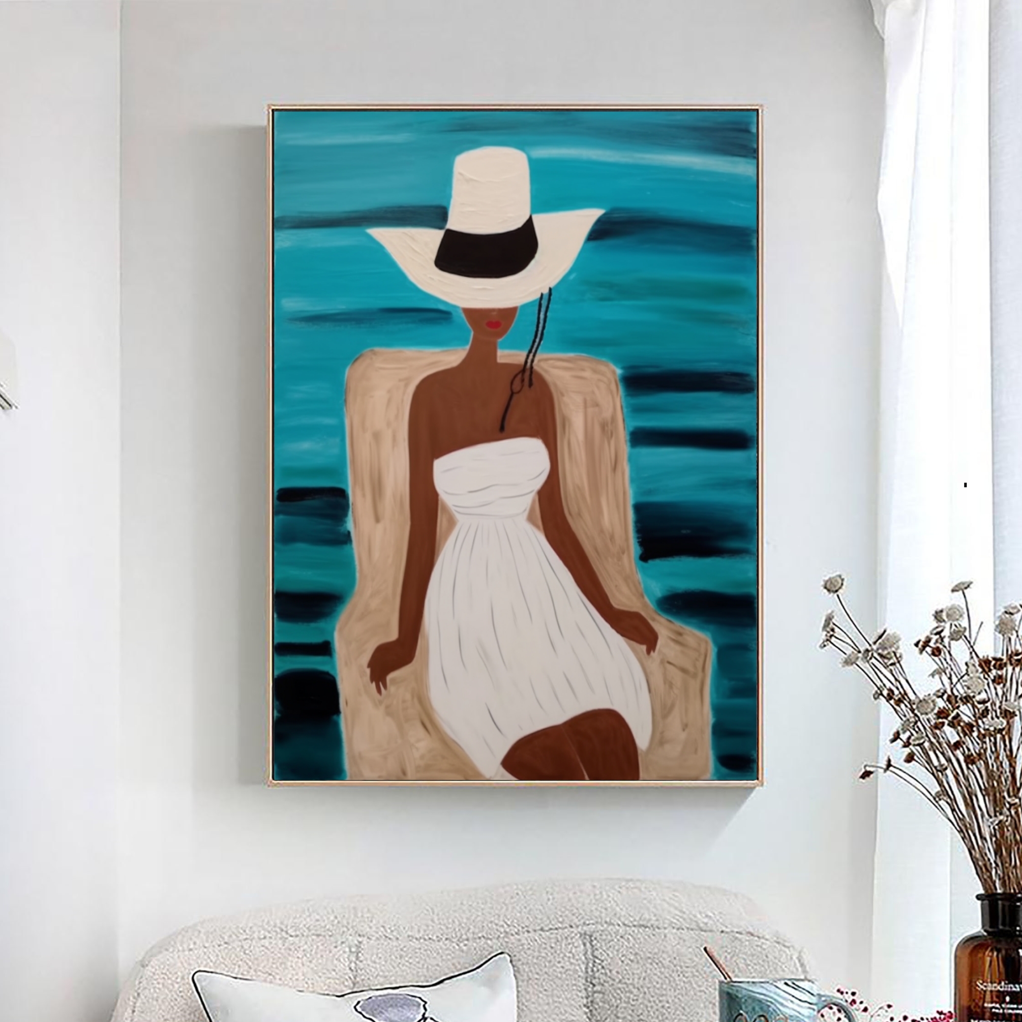 Beachside Glamour Stylized Ocean Portrait