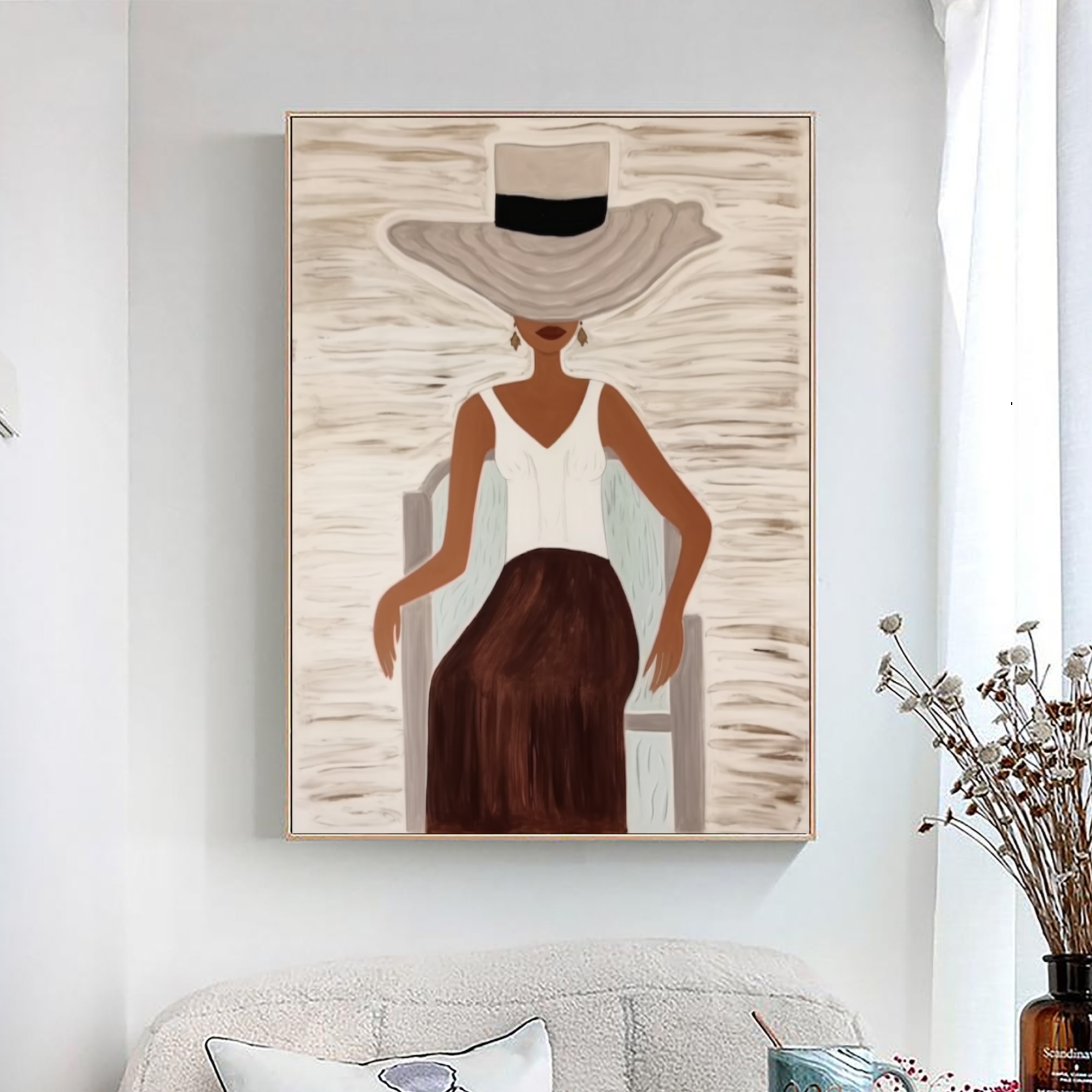 Mystique in Art Abstract Fashion Muse