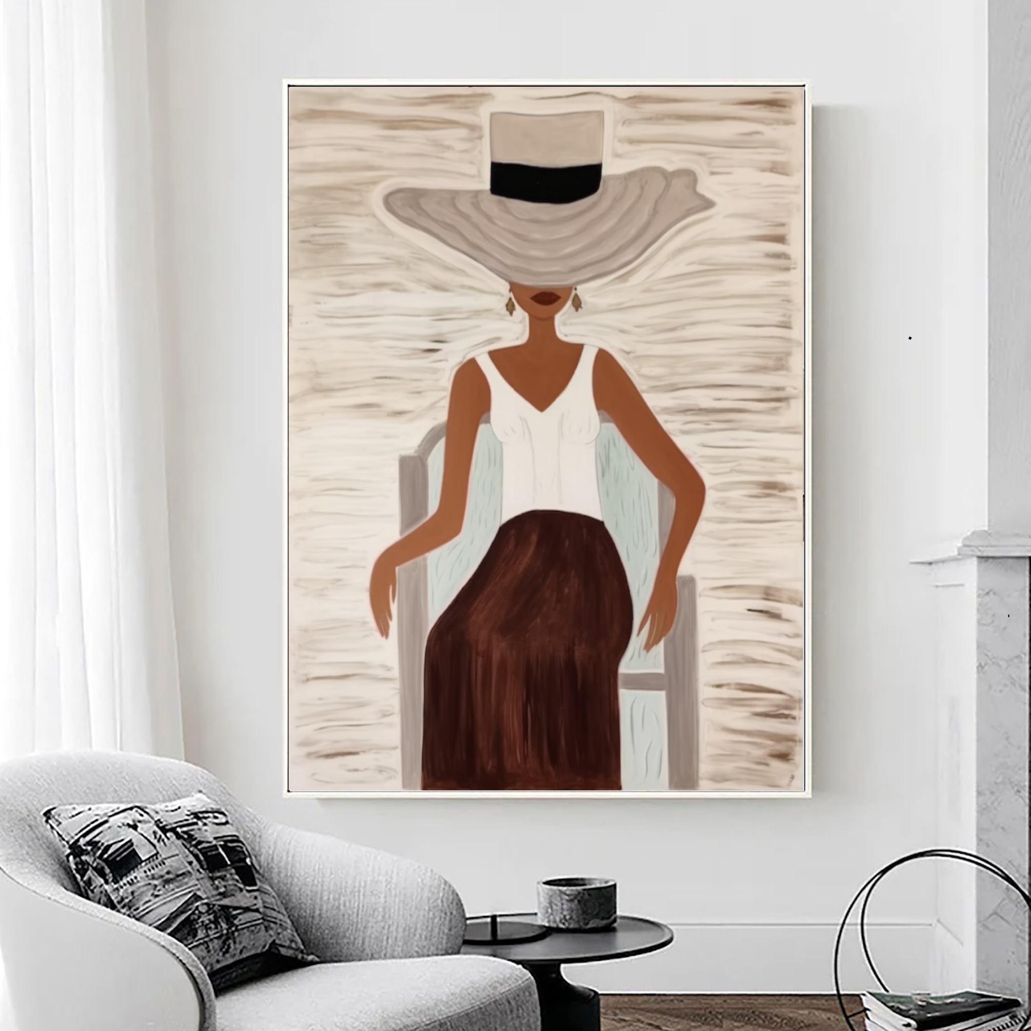 Mystique in Art Abstract Fashion Muse