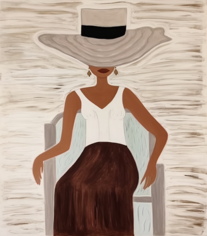 Mystique in Art Abstract Fashion Muse