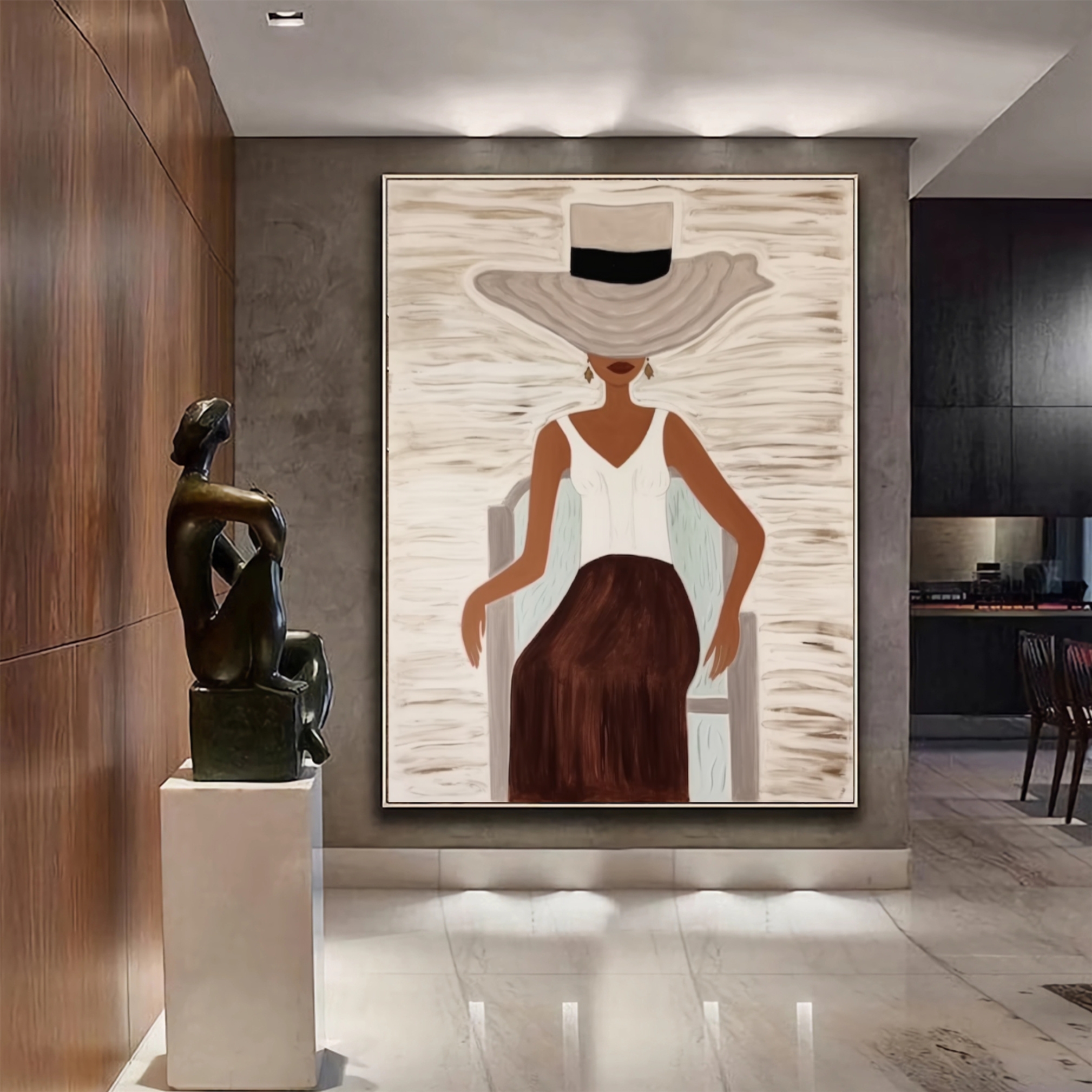 Mystique in Art Abstract Fashion Muse