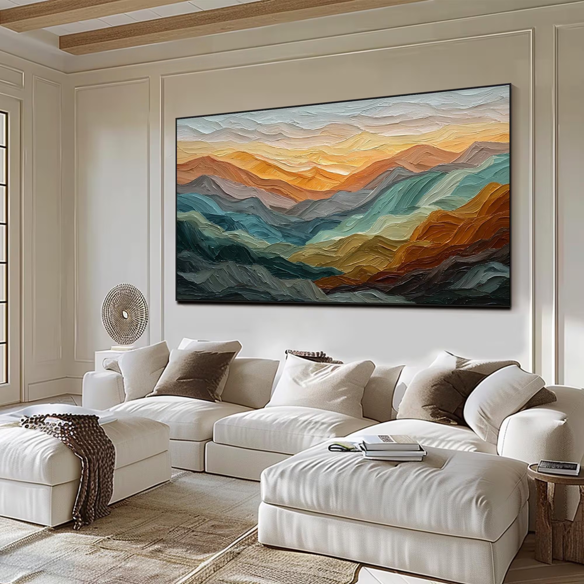 Abstract Mountain Range Wall Art