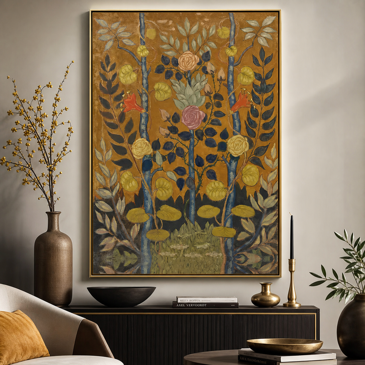 Autumn Garden Floral Painting