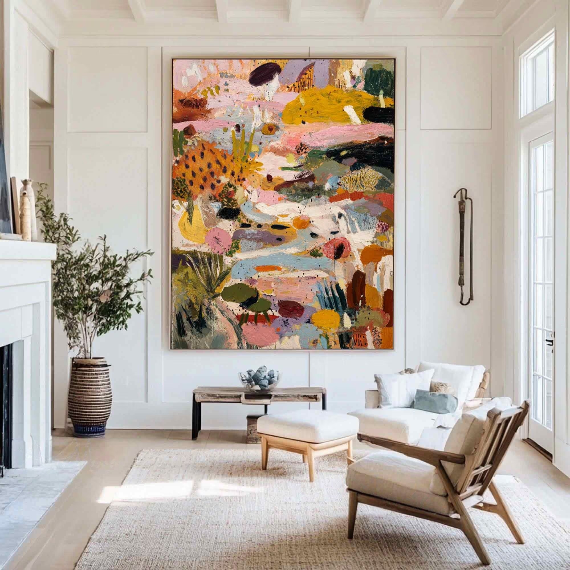 Vibrant Abstract Flora-Contemporary Art