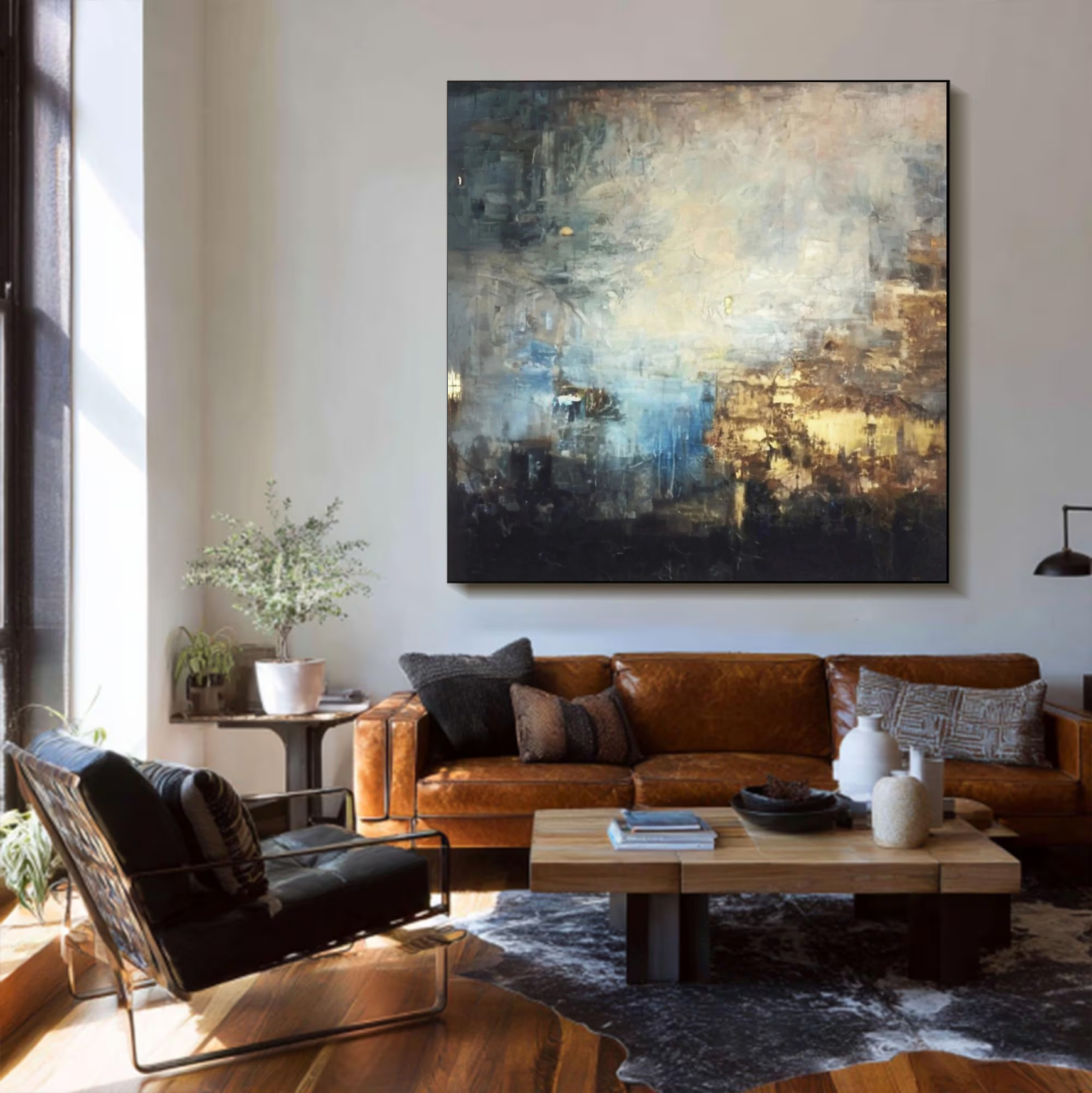 Textured Whispers of Gold and Shadow