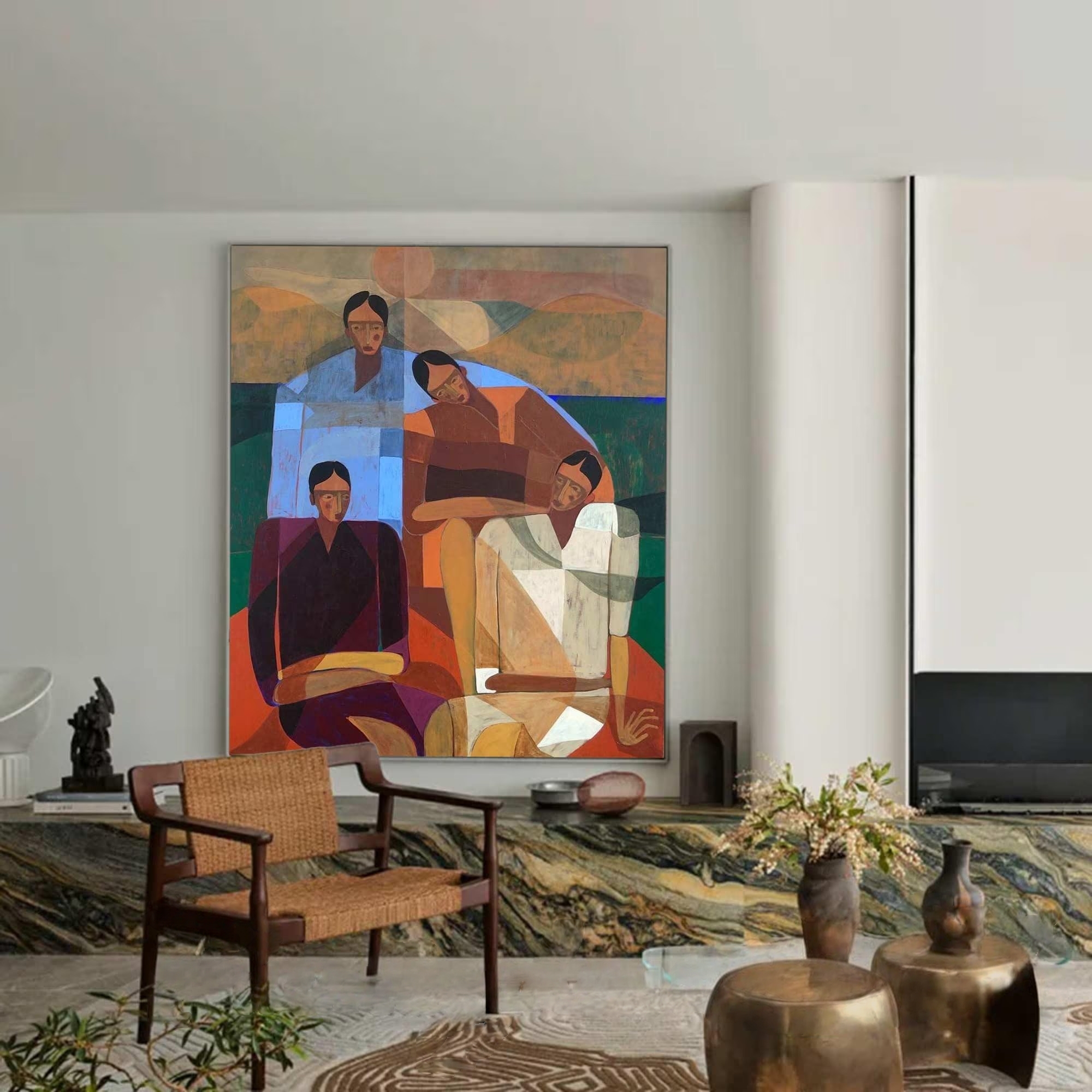 Cubist Confluence of Souls