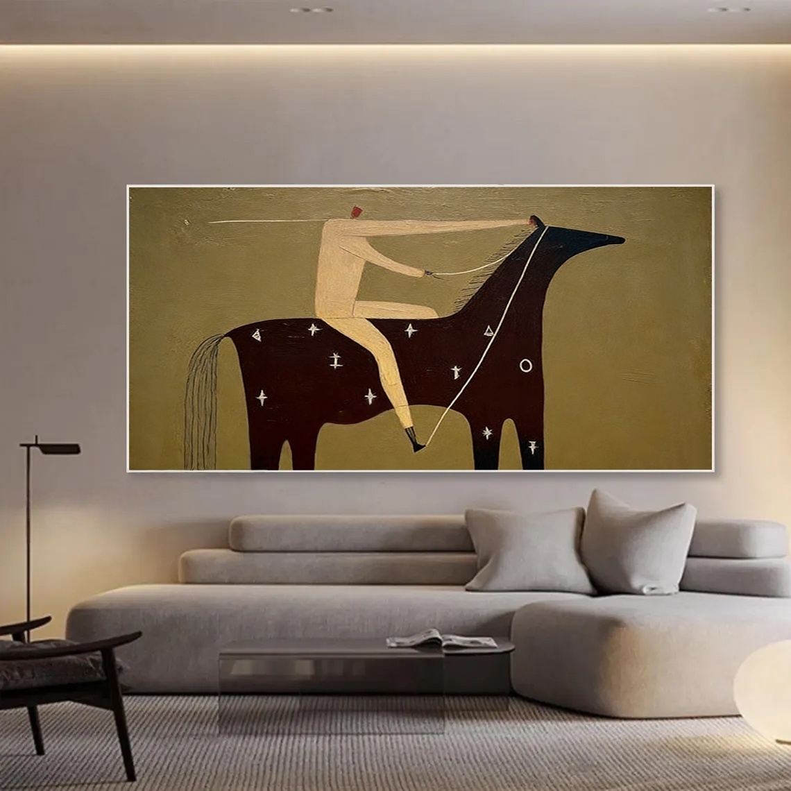 Minimalist Equestrian Sketch