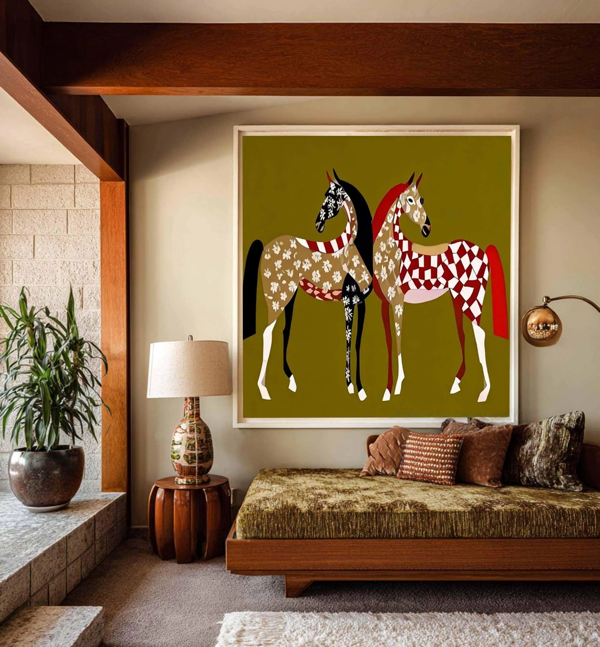 Mosaic Horses