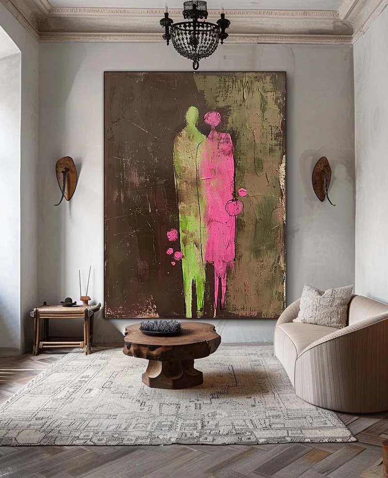 Eternal Bloom-Guardian Duo in Abstract Harmony