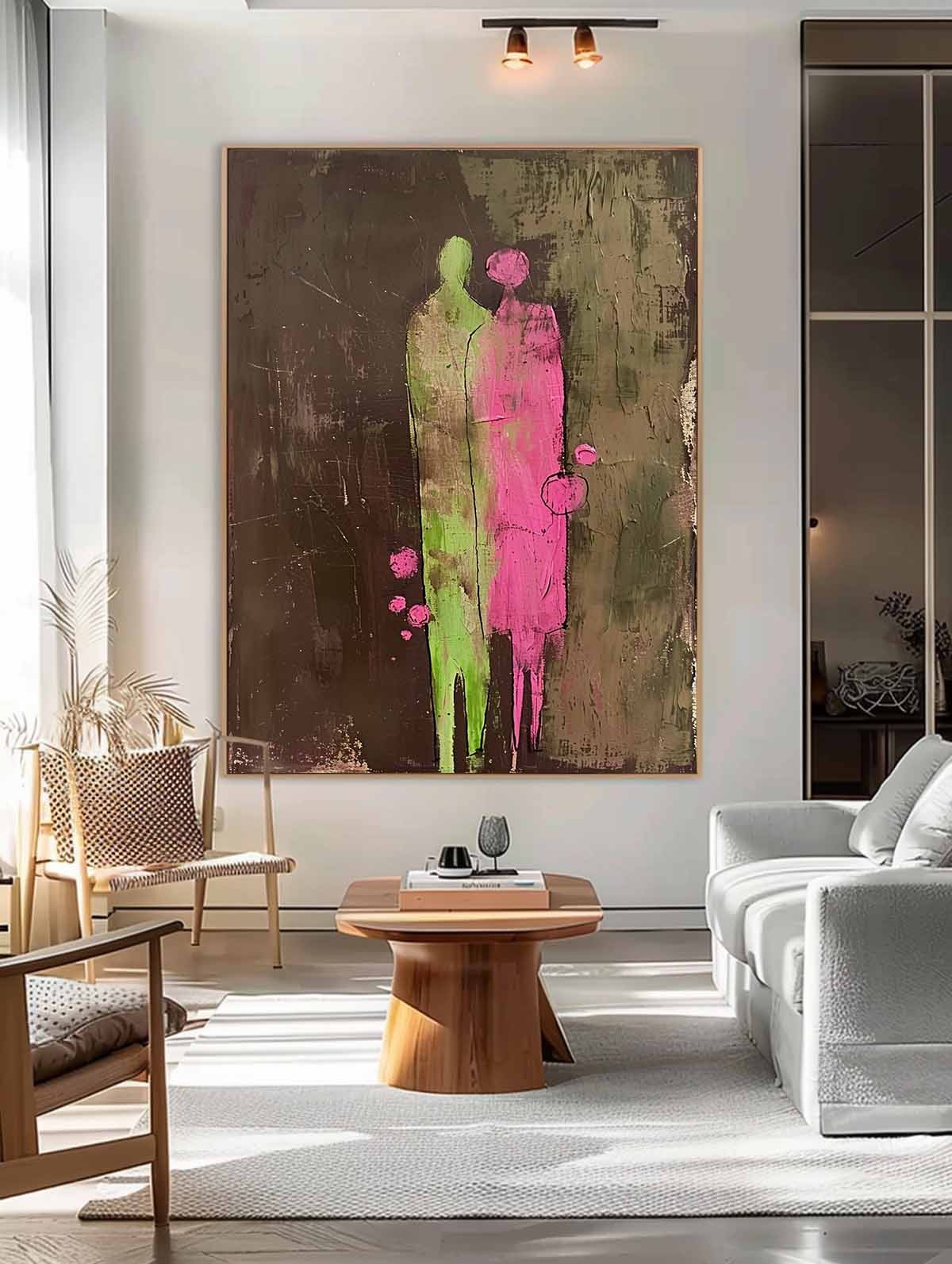 Eternal Bloom-Guardian Duo in Abstract Harmony