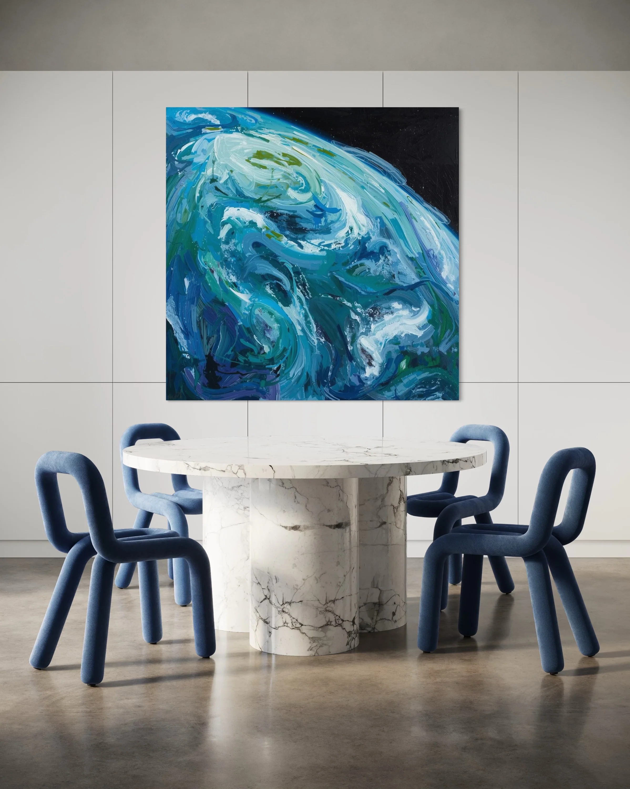 Deep Blue Cosmic Dance