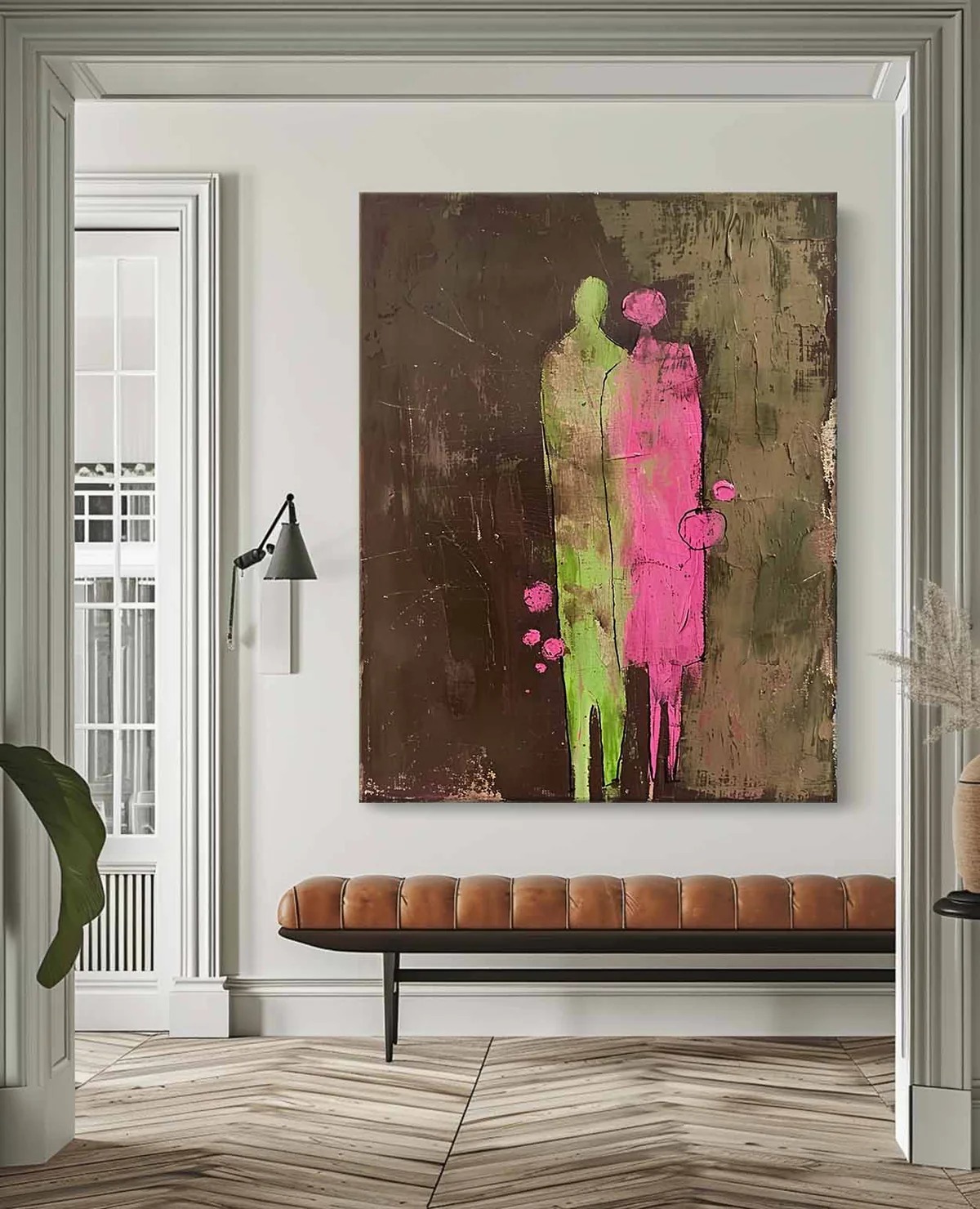 Eternal Bloom-Guardian Duo in Abstract Harmony