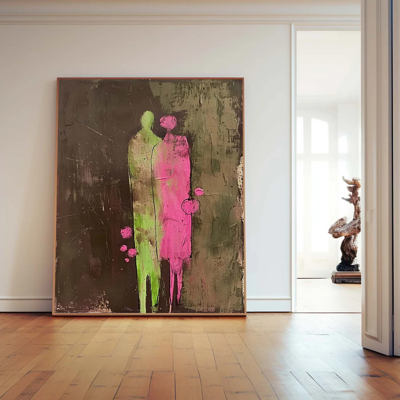 Eternal Bloom-Guardian Duo in Abstract Harmony