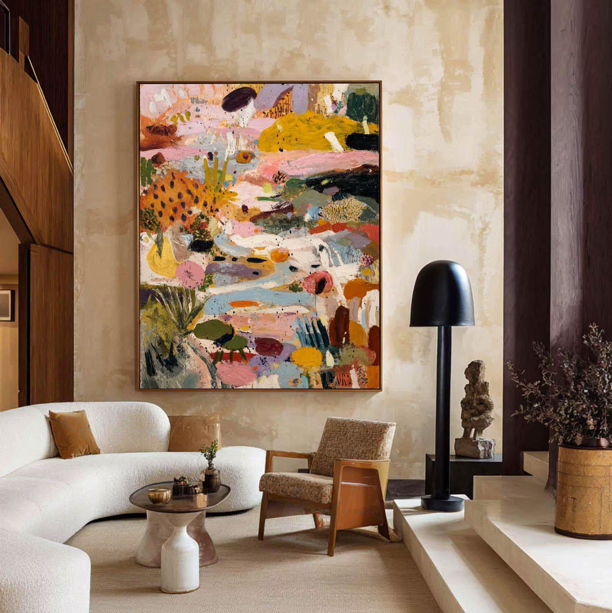 Vibrant Abstract Flora-Contemporary Art