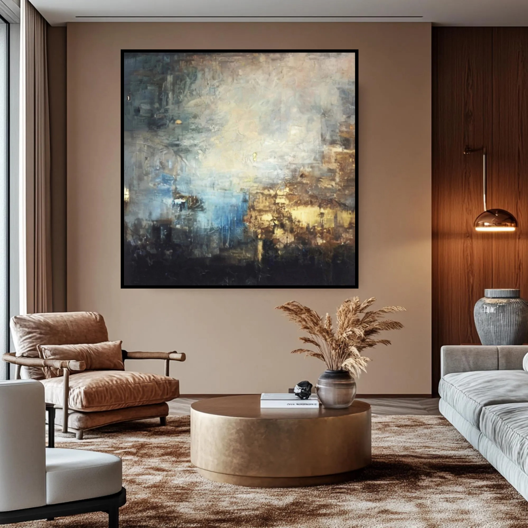 Textured Whispers of Gold and Shadow