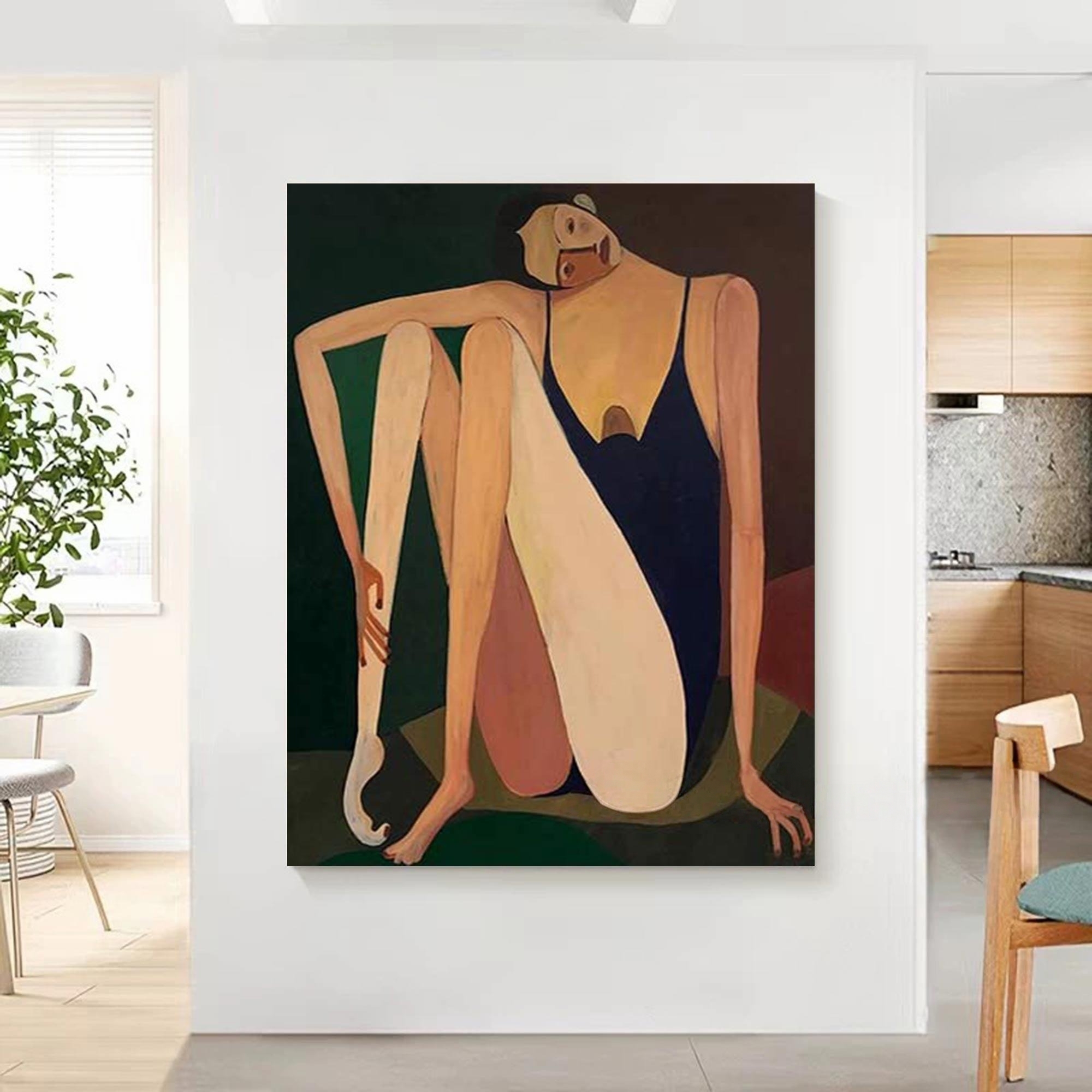 Melancholic Reverie - Solo Seated Figure