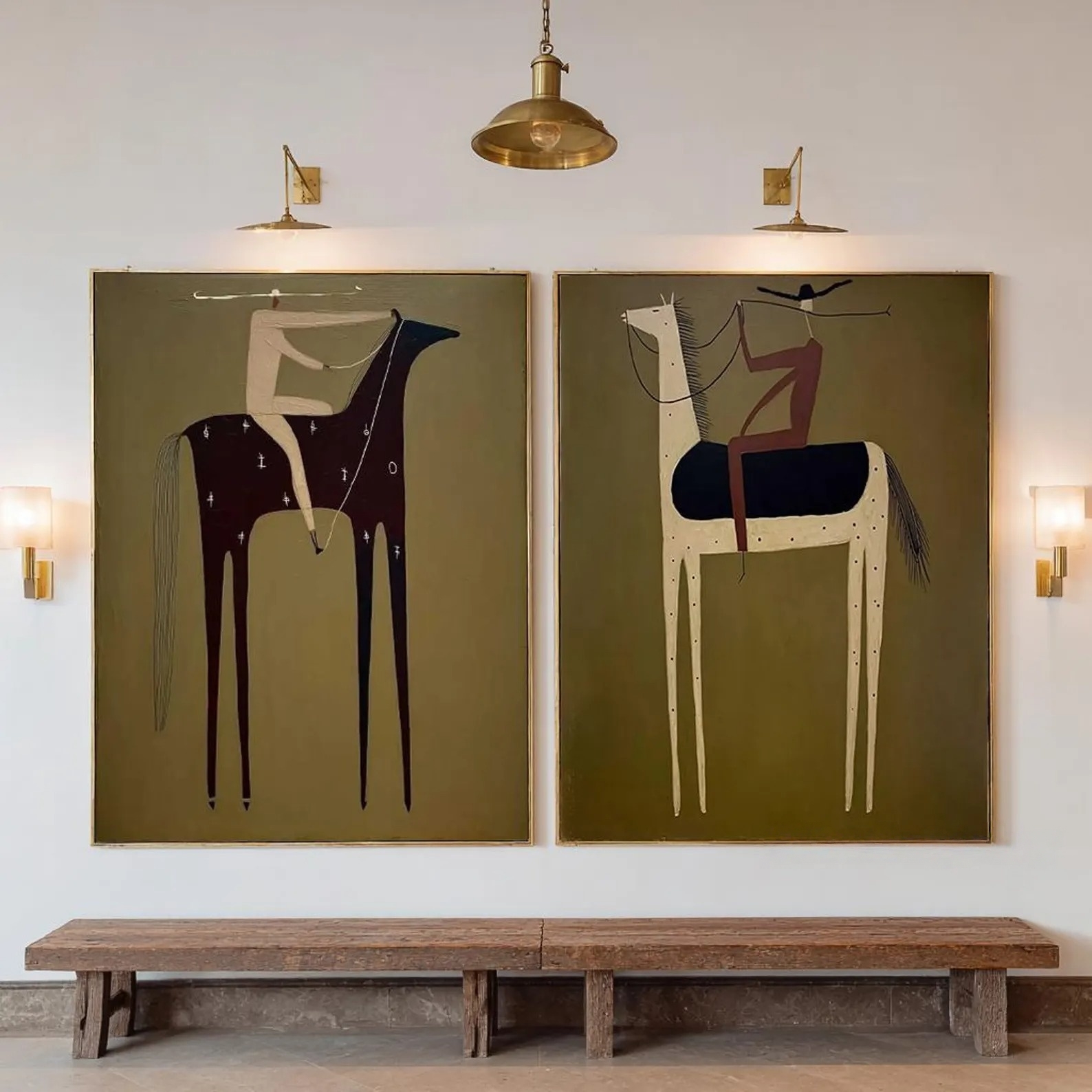 Minimalist Equestrian Duo