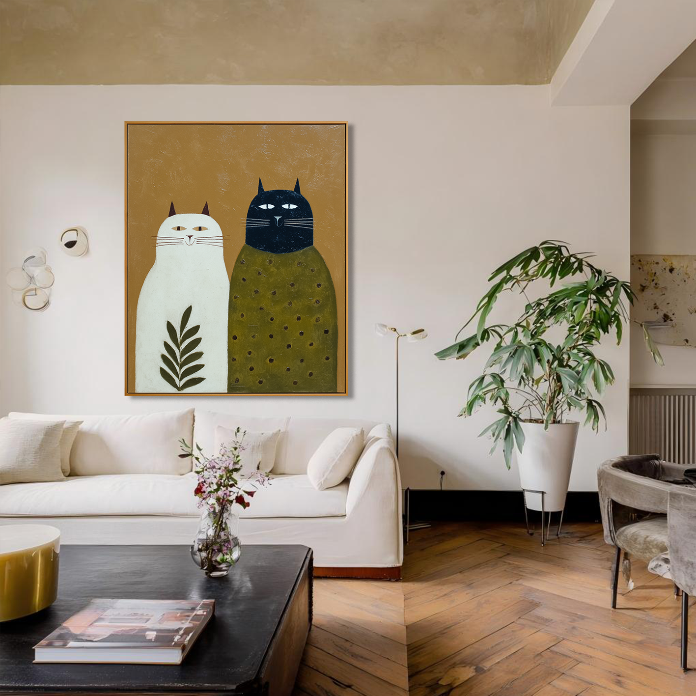 Whiskered Companions Pair