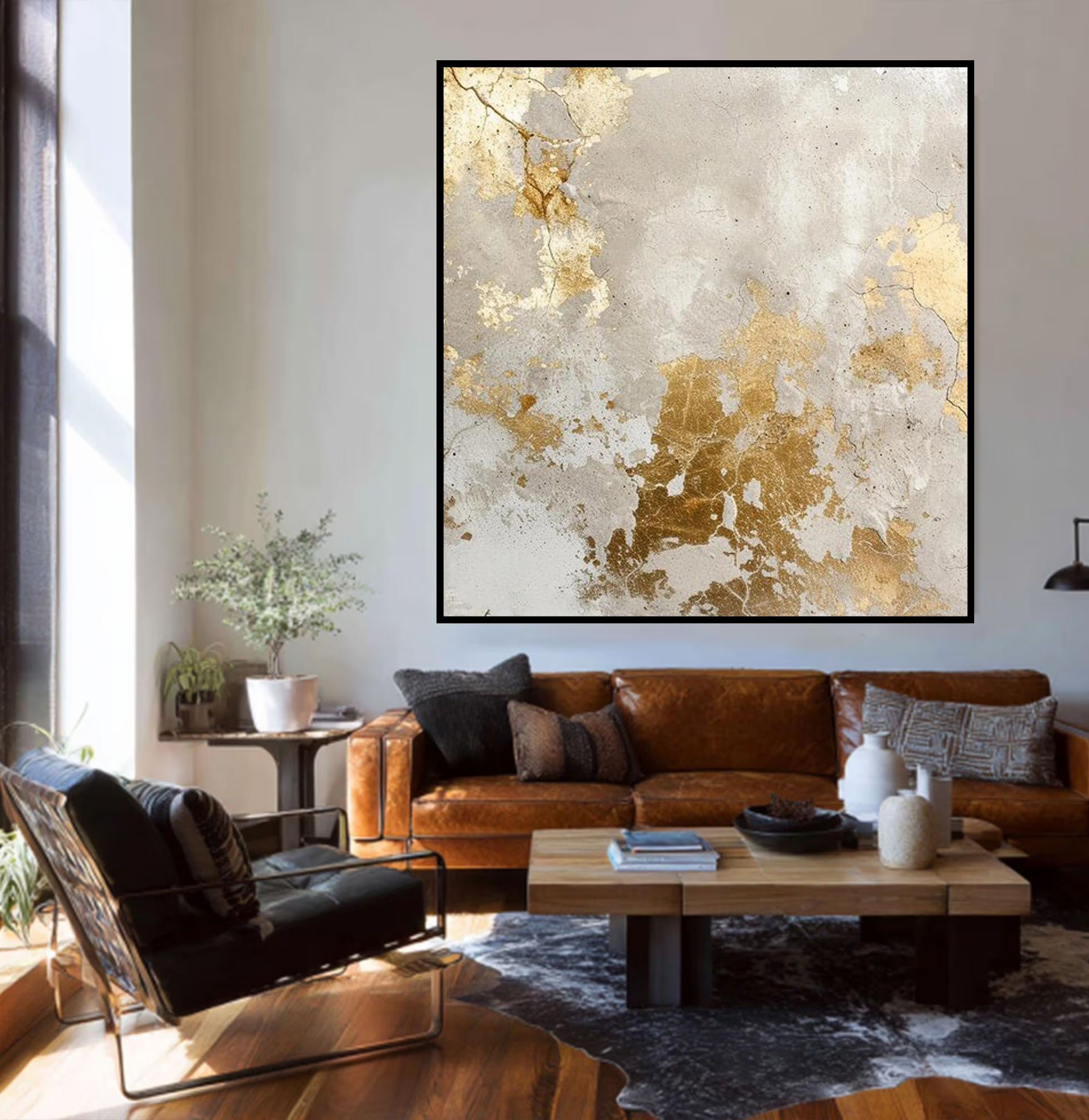 Aged Gold Abstraction