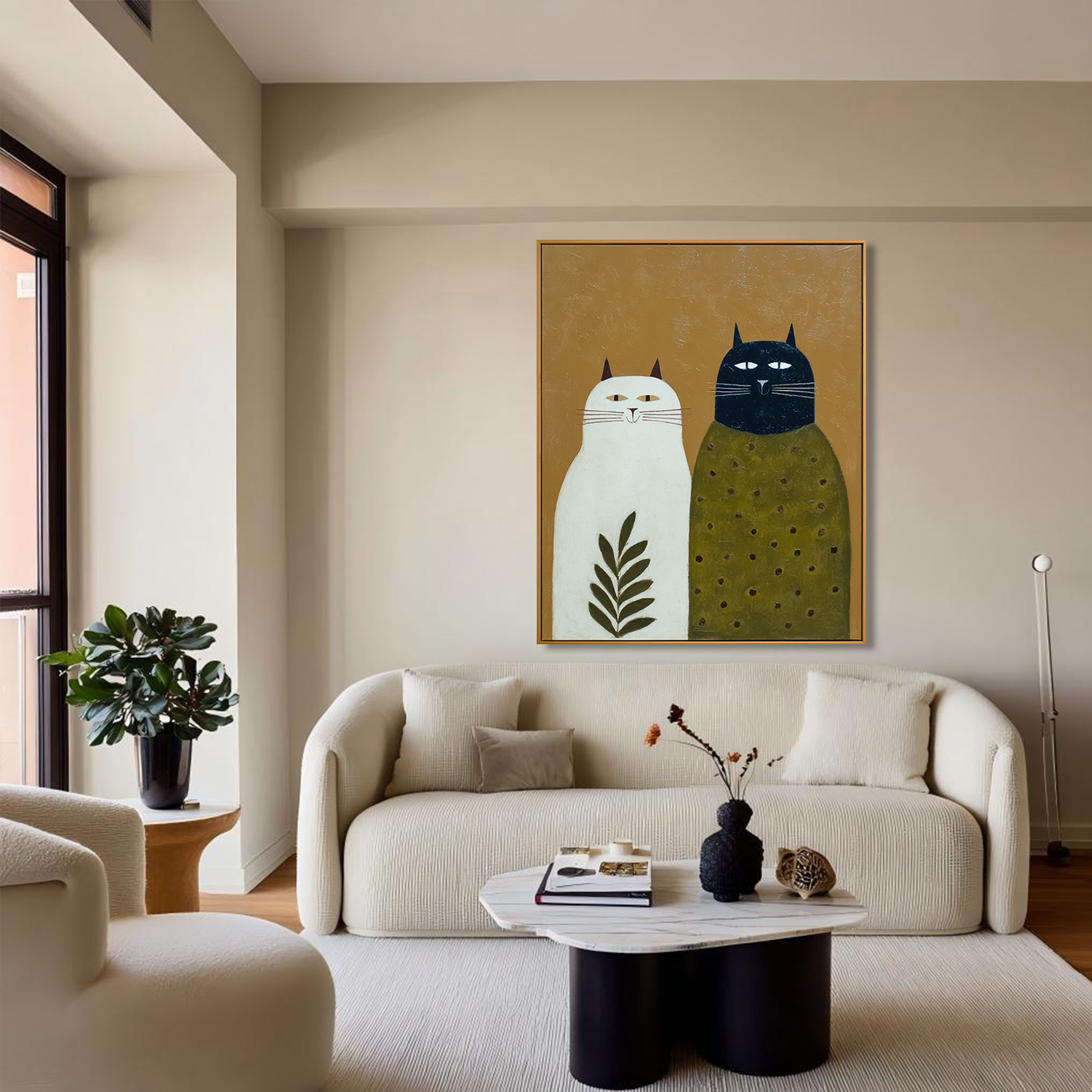 Whiskered Companions Pair