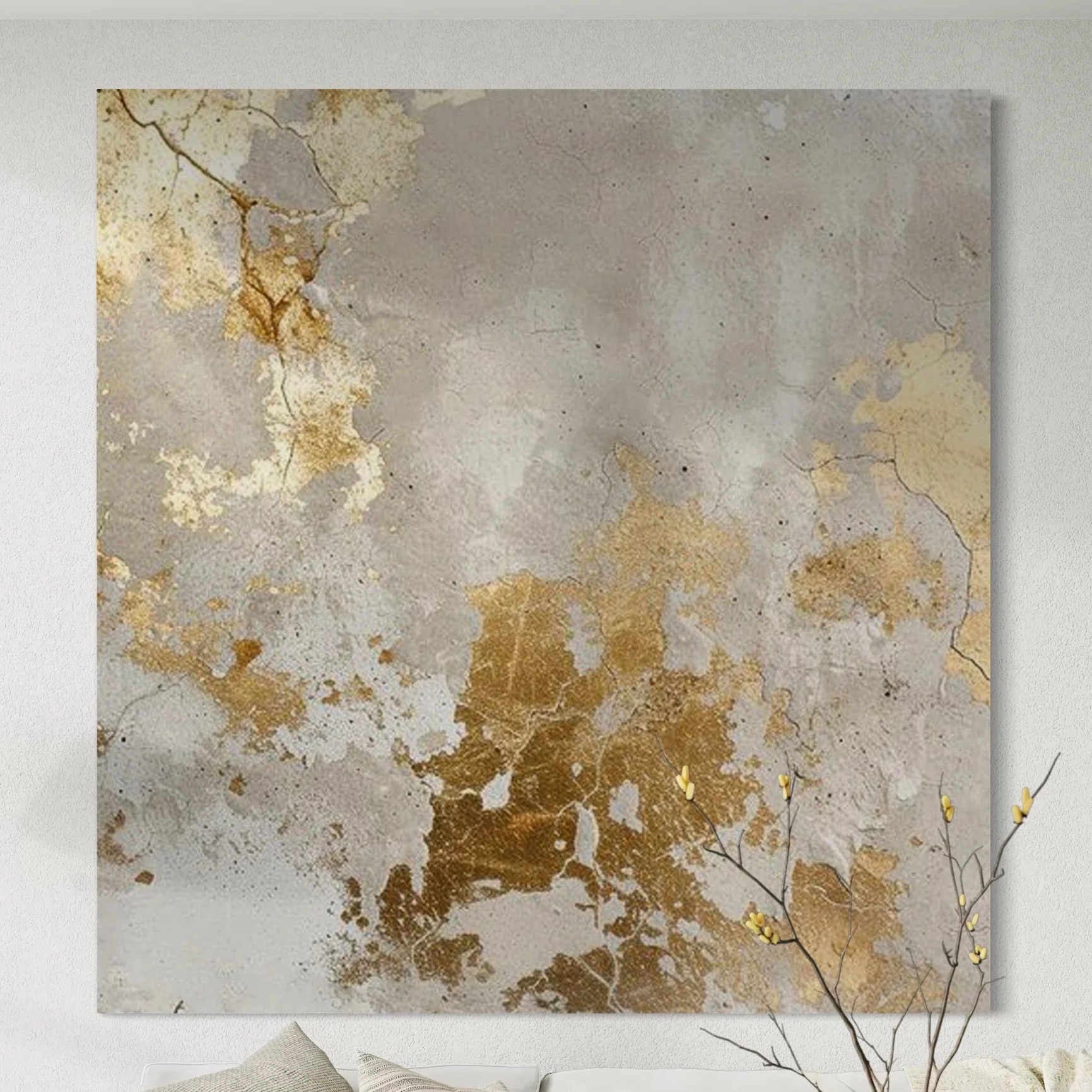 Aged Gold Abstraction