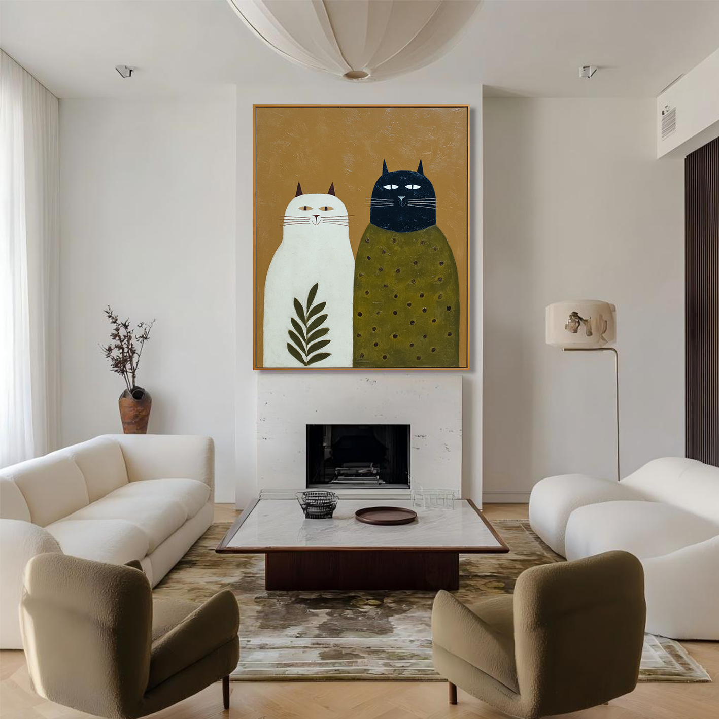 Whiskered Companions Pair