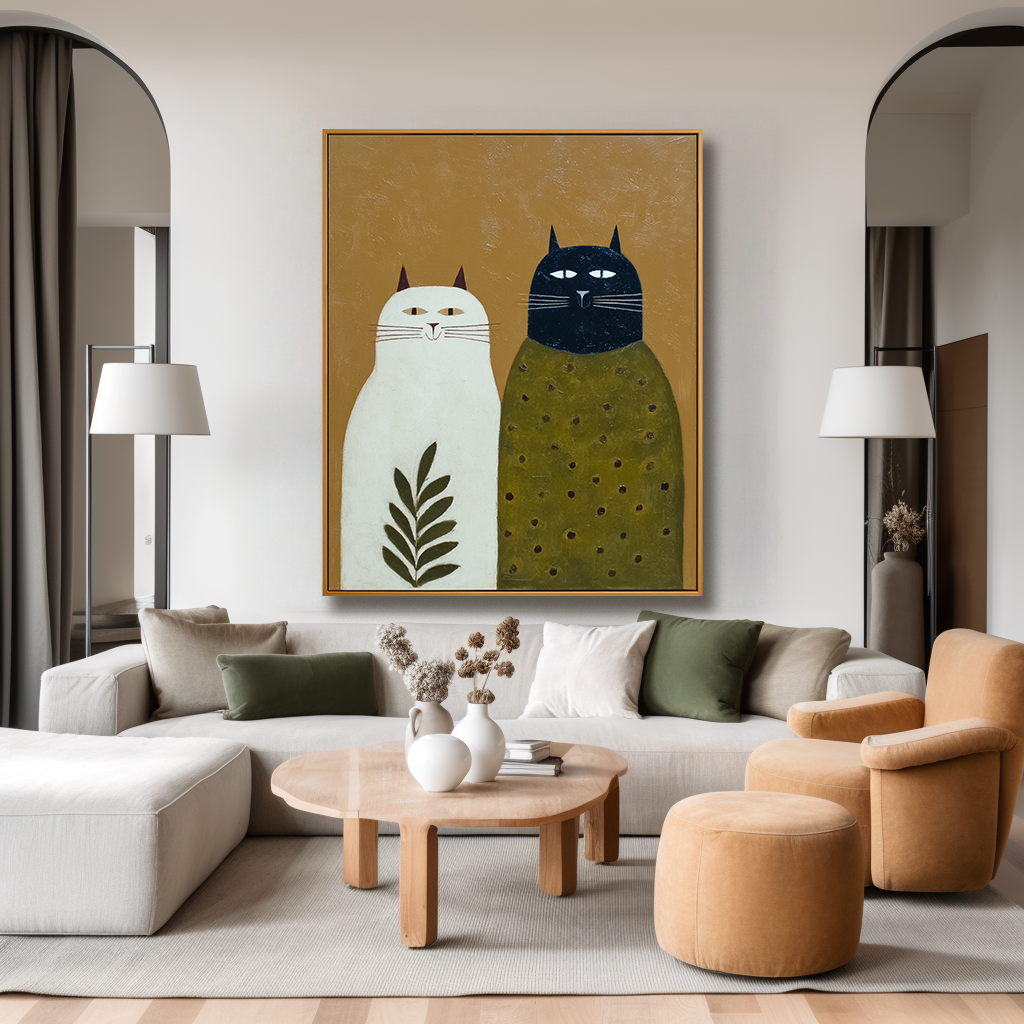 Whiskered Companions Pair