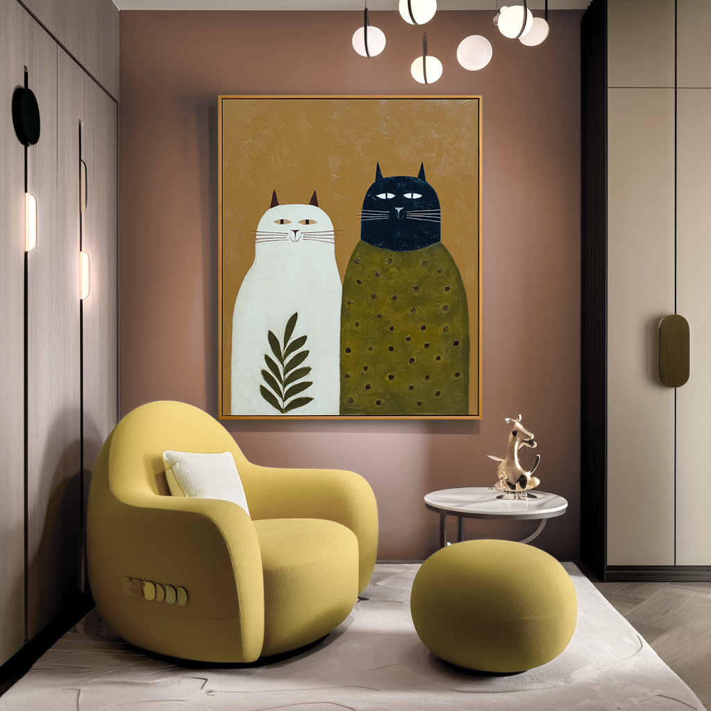 Whiskered Companions Pair