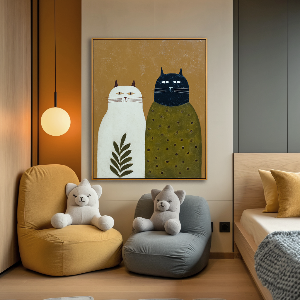 Whiskered Companions Pair