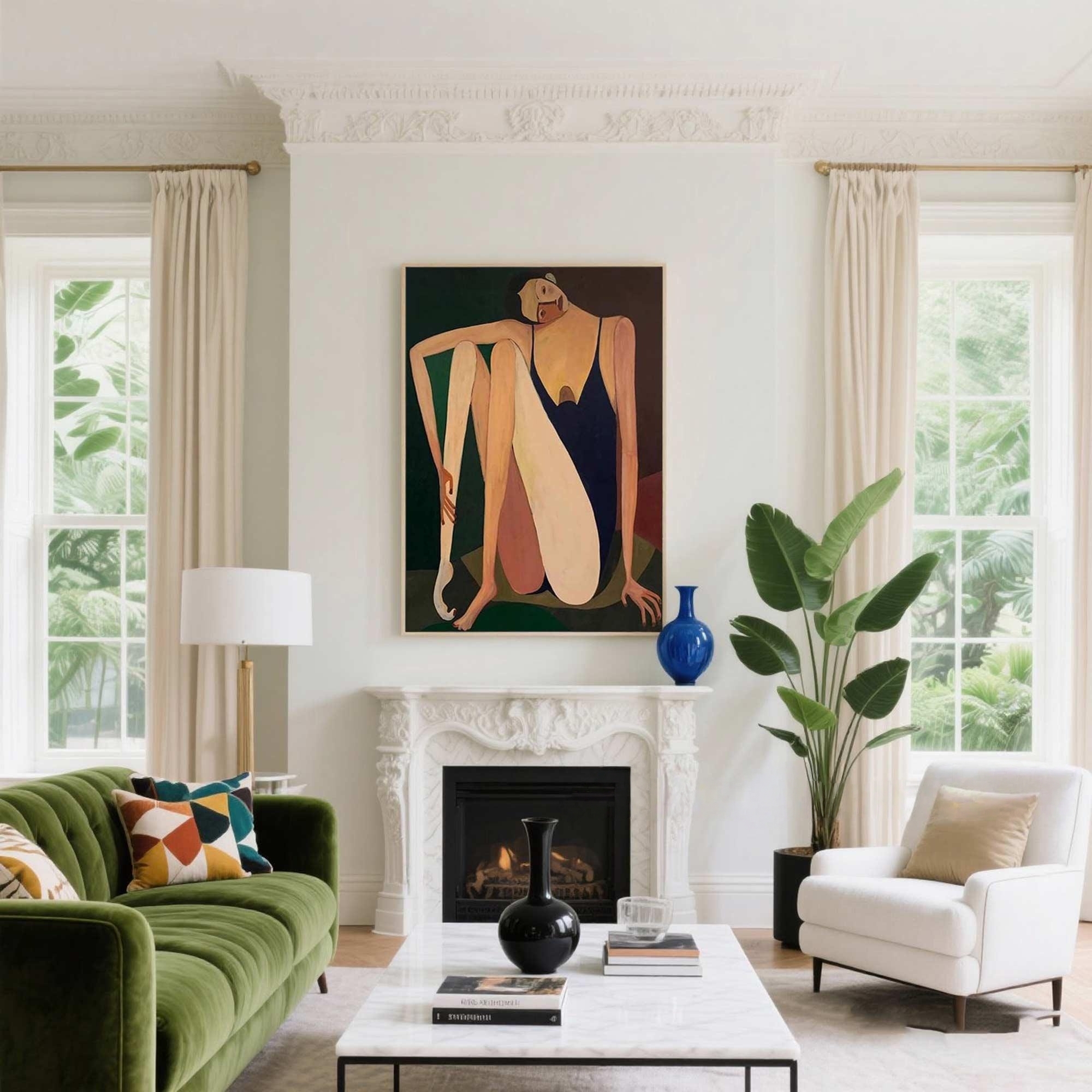 Melancholic Reverie - Solo Seated Figure