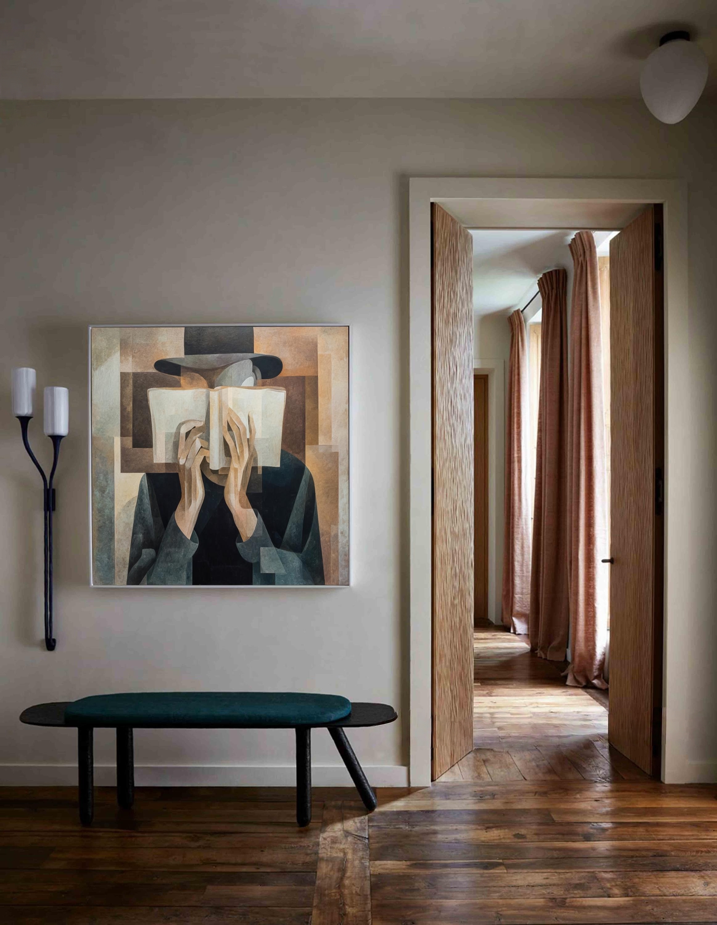 Page - Shrouded Figure - Cubist Inspired Art