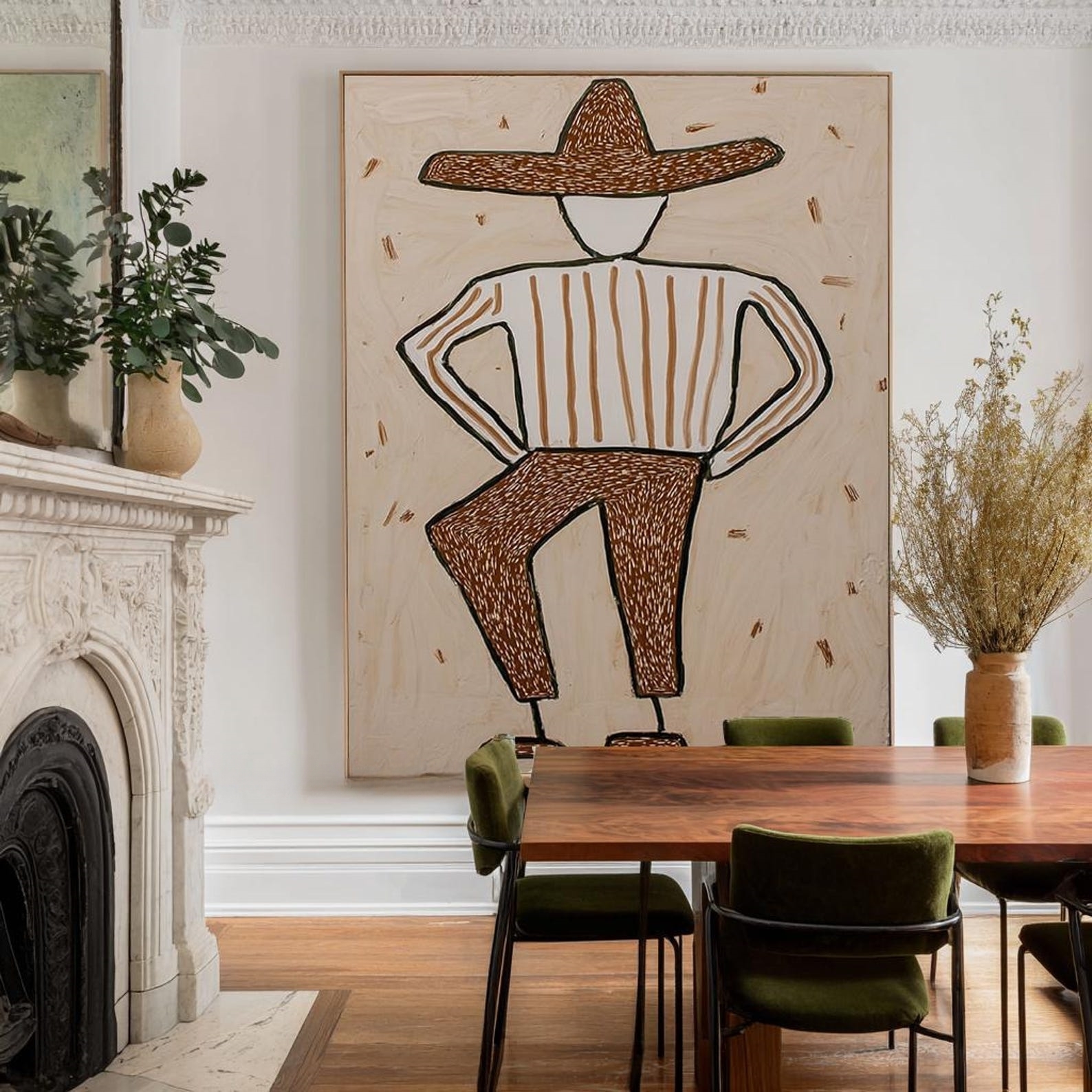 Bold Stance – Abstract Cowboy Figure Art