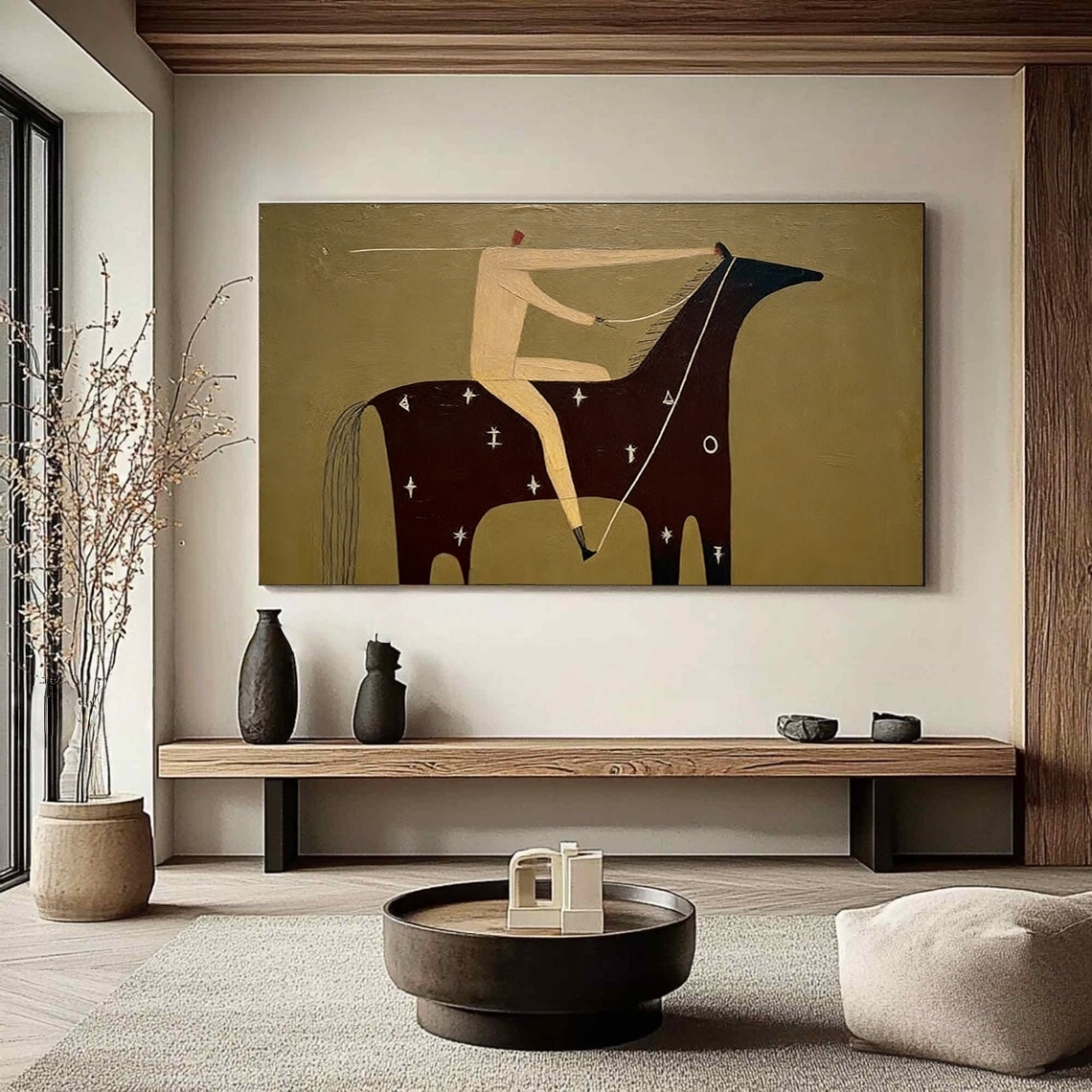 Minimalist Equestrian Sketch