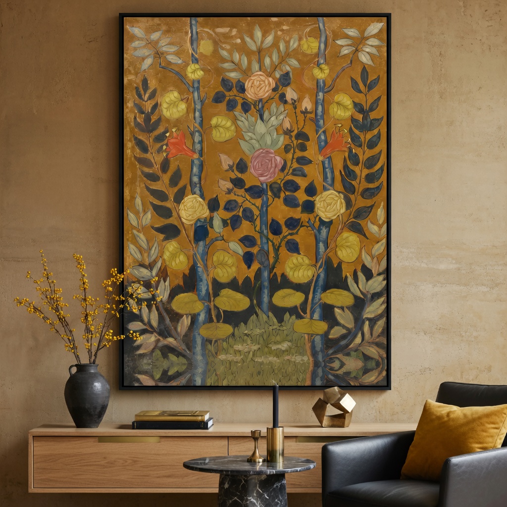 Autumn Garden Floral Painting