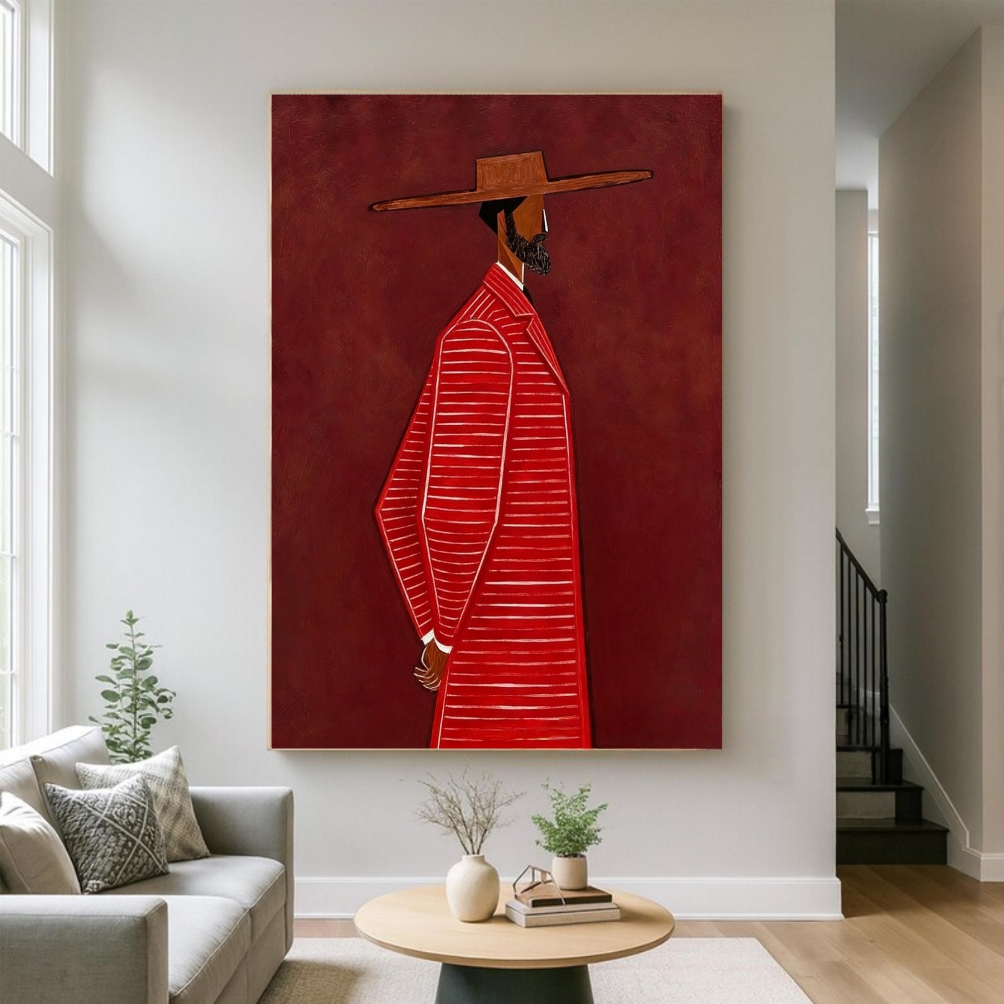 Red Elegance in Repose