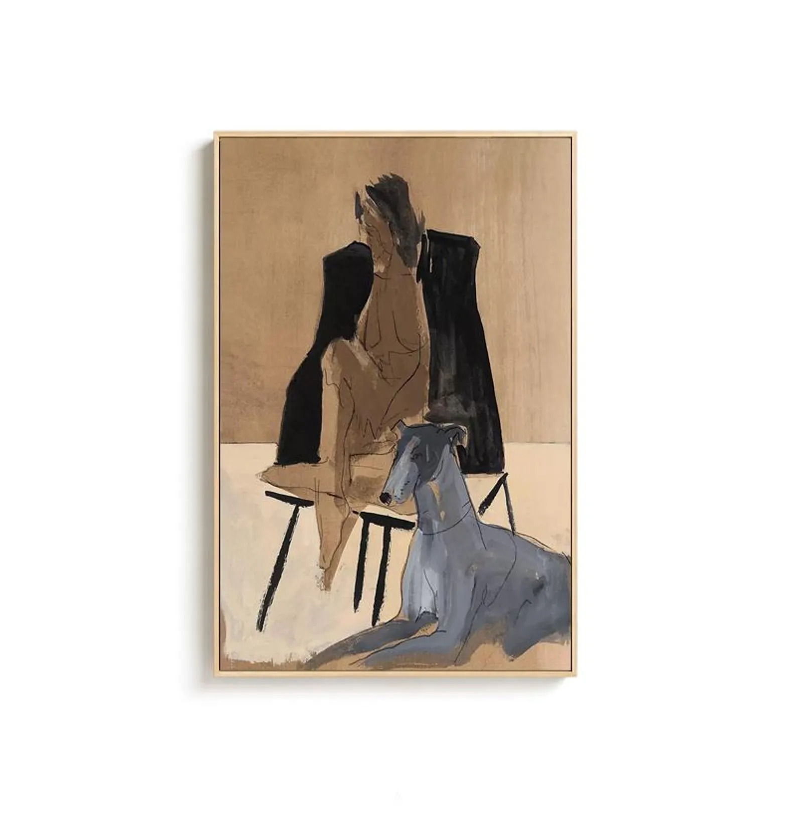 Serene Alliance - Abstract Human-Animal