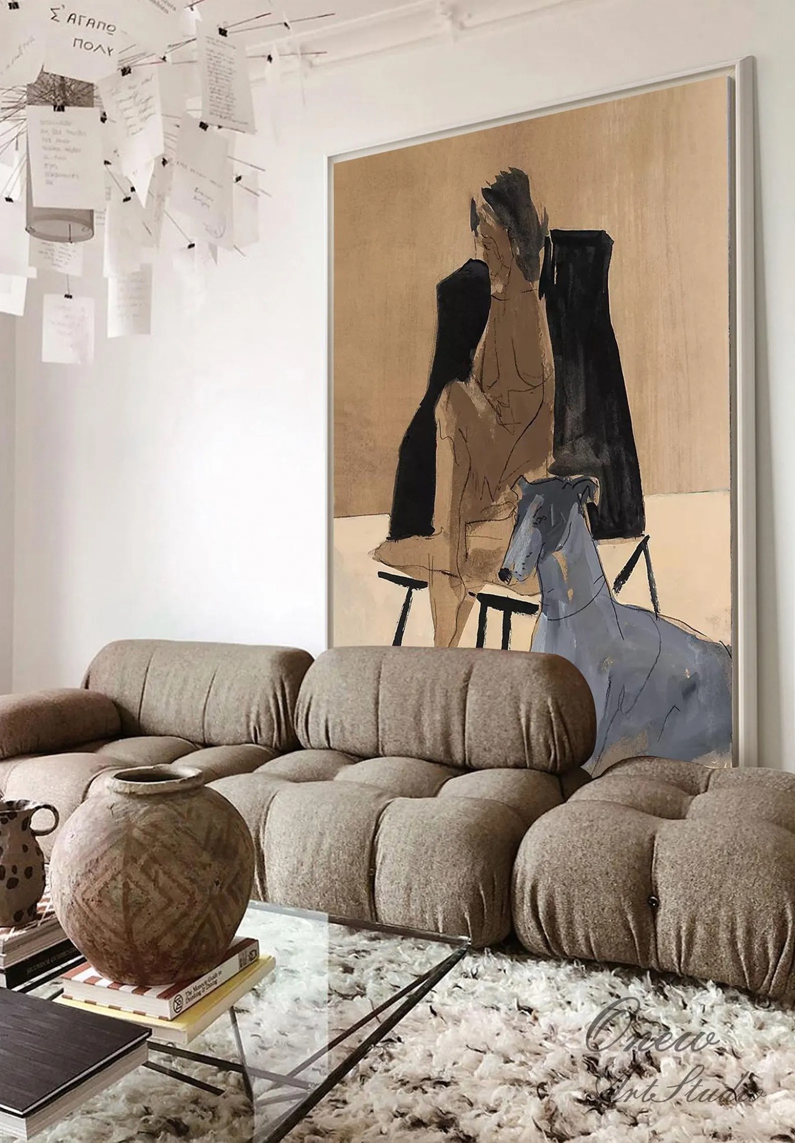 Serene Alliance - Abstract Human-Animal