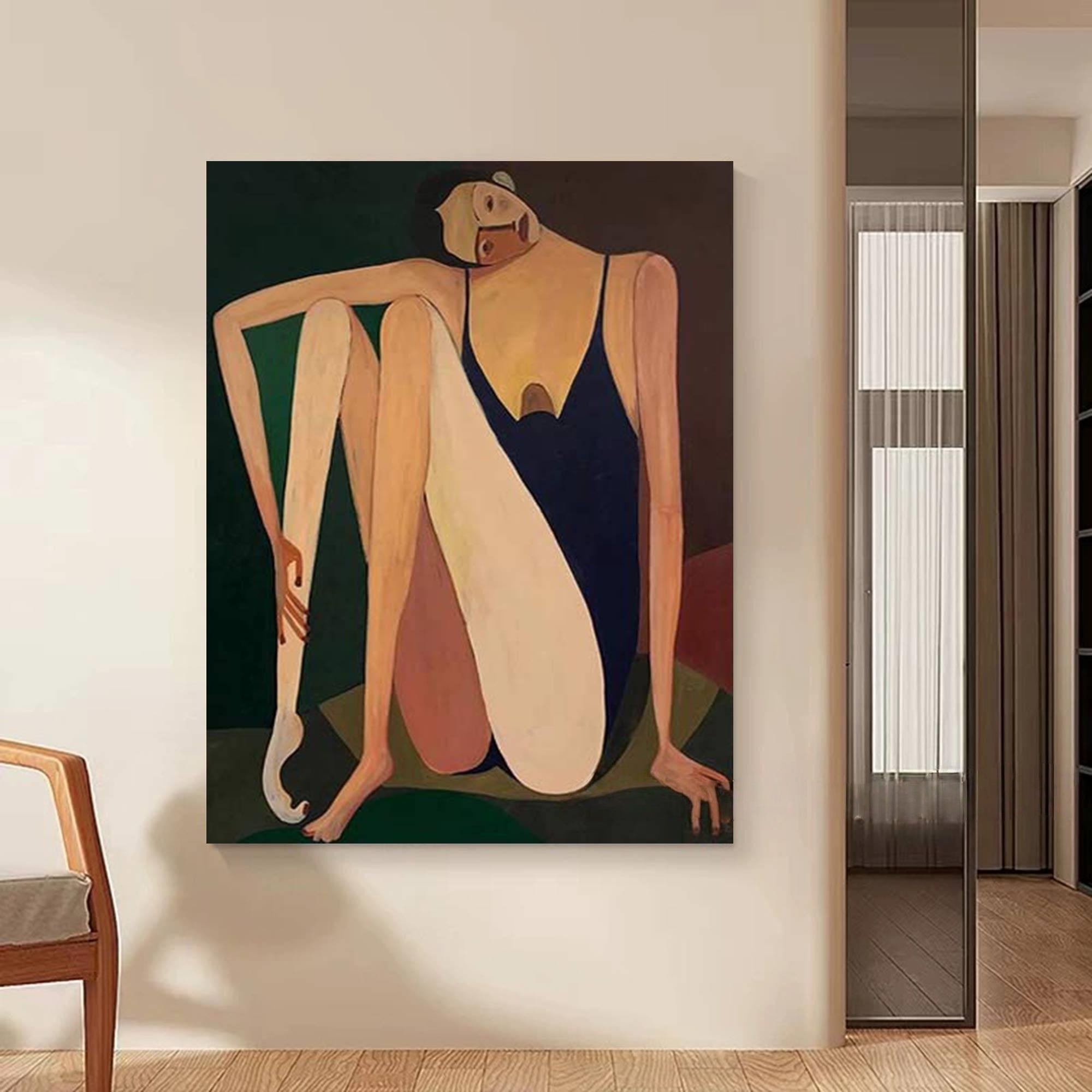 Melancholic Reverie - Solo Seated Figure