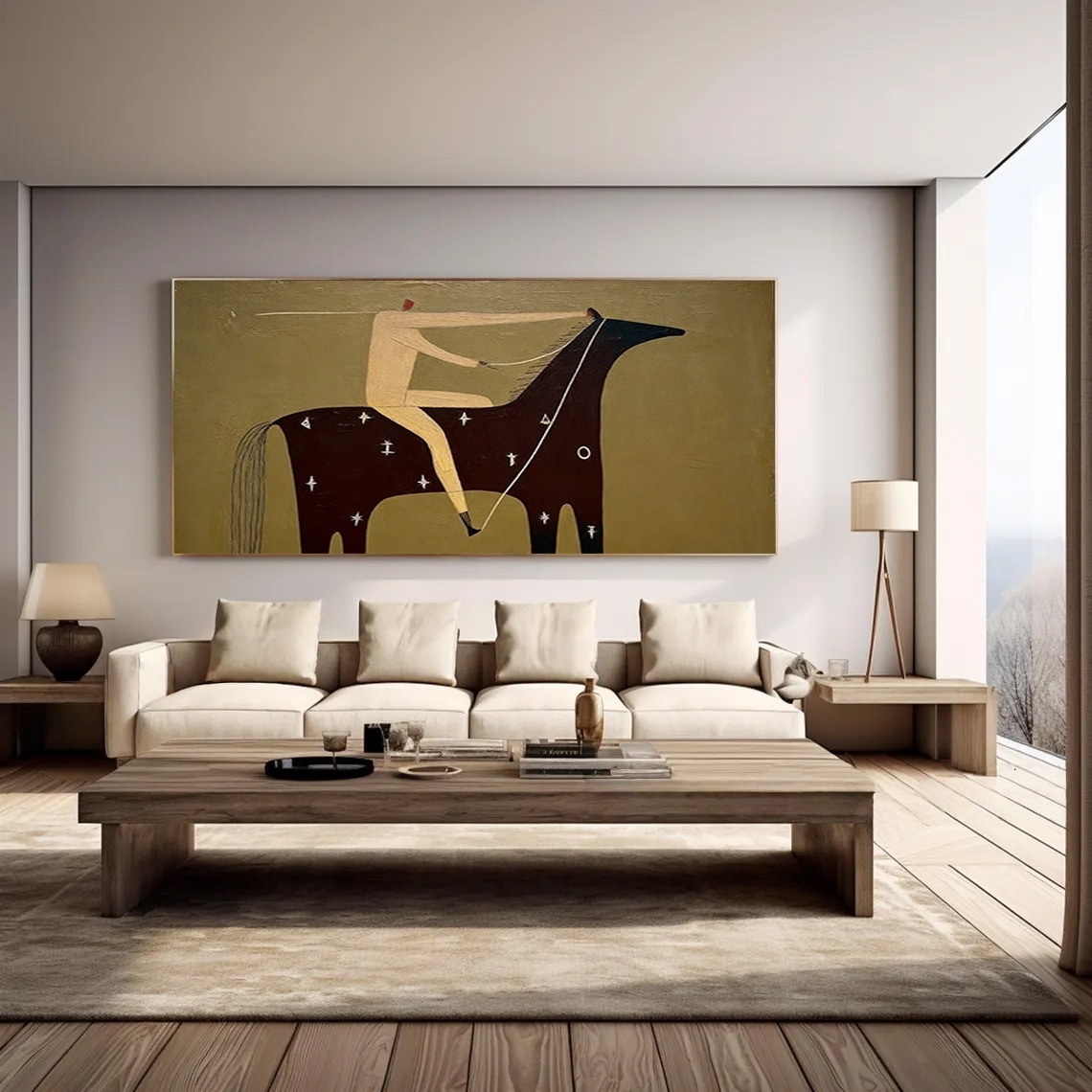 Minimalist Equestrian Sketch