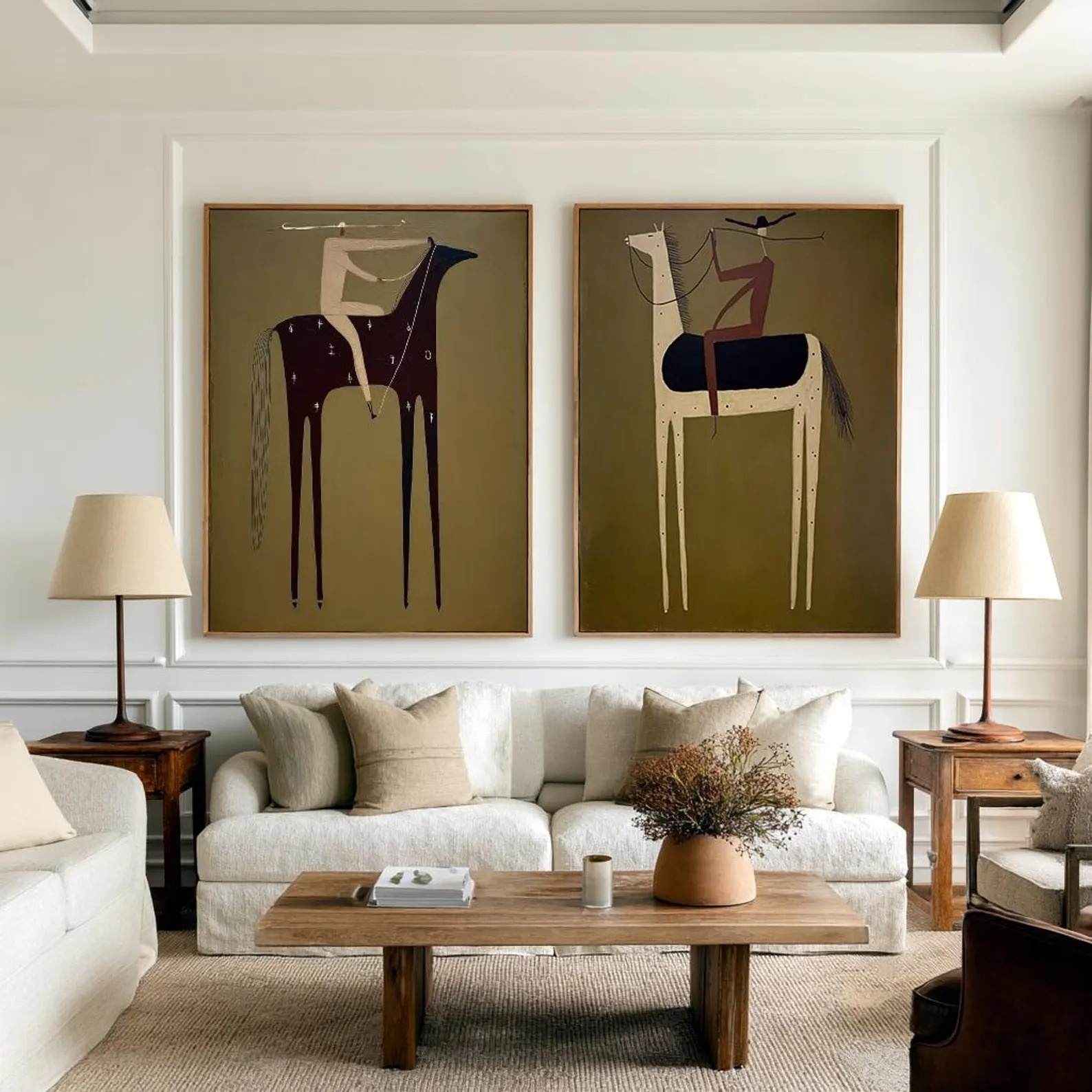 Minimalist Equestrian Duo