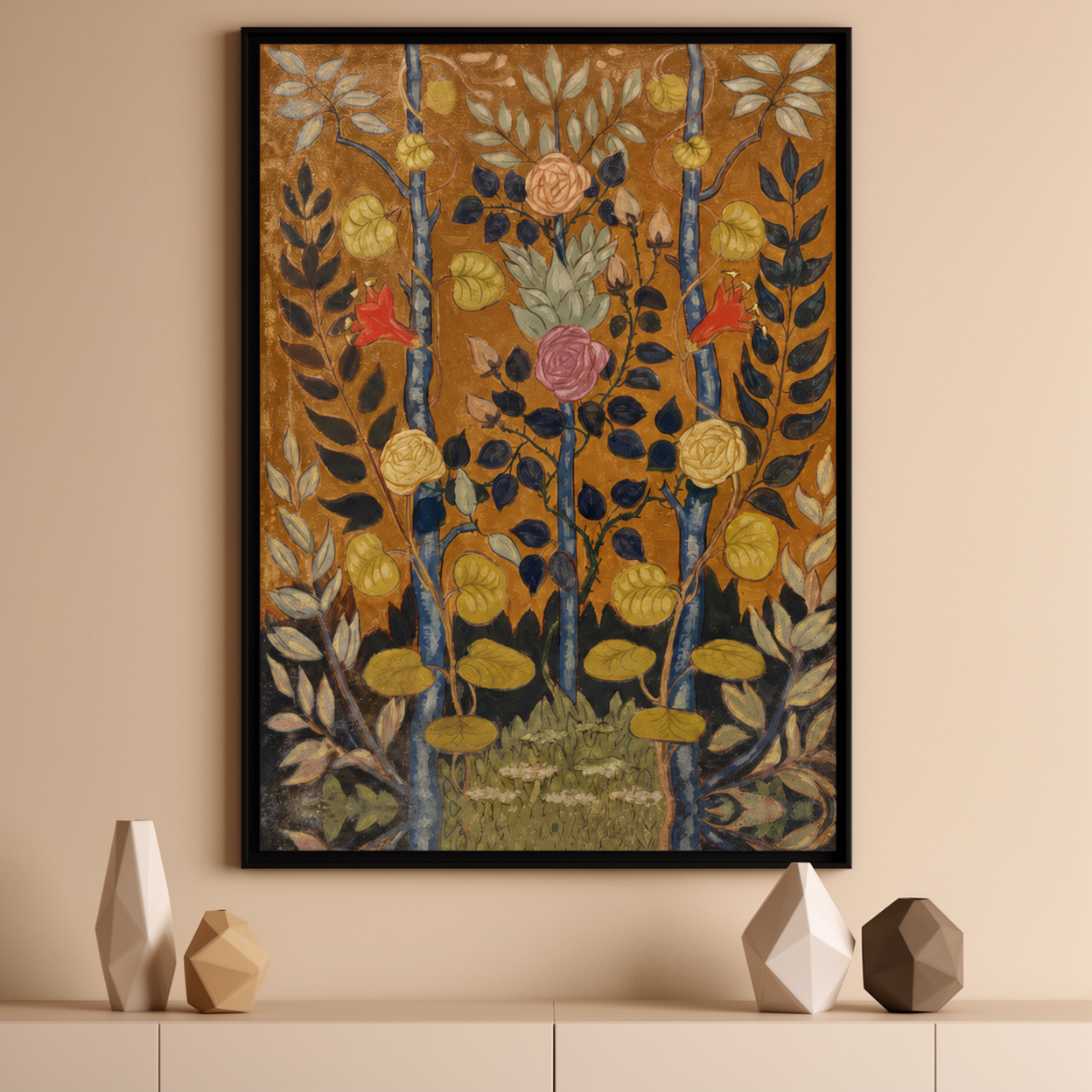 Autumn Garden Floral Painting