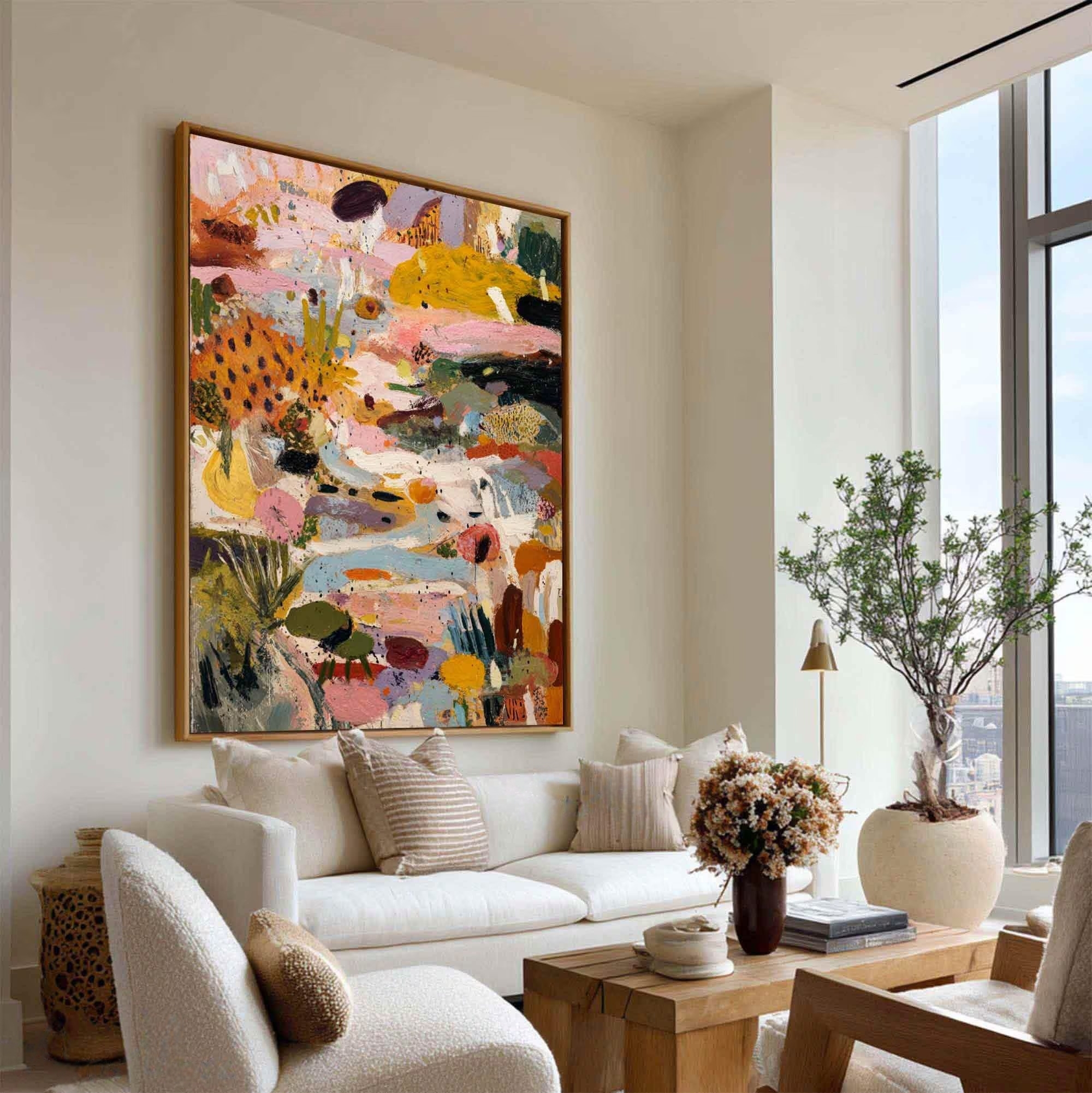 Vibrant Abstract Flora-Contemporary Art